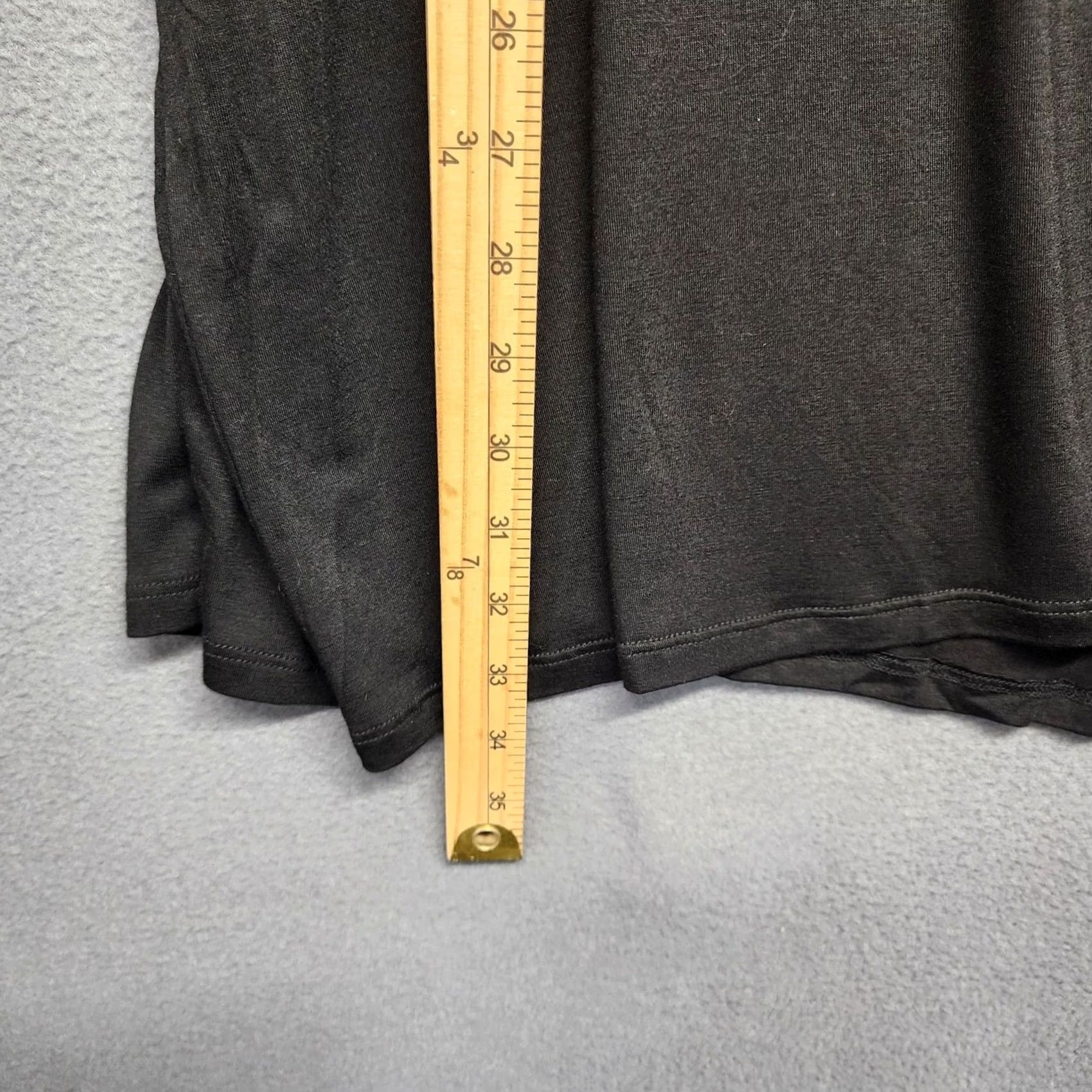Vintage Chicos Zenergy Tunic Top Womens L Black Long Sleeve Stretch Blouse Shirt Mens? Size L / US 10 / IT 46 - 5 Thumbnail