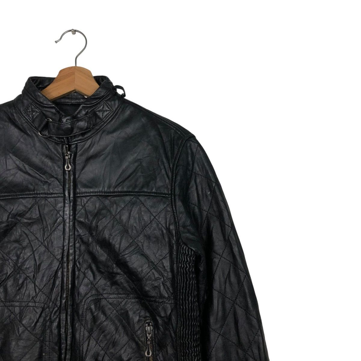Japanese Brand 🔥VINTAGE BIKER LEATHER JACKET MALE & CO 14th ADDICTION Size US M / EU 48-50 / 2 - 8 Thumbnail