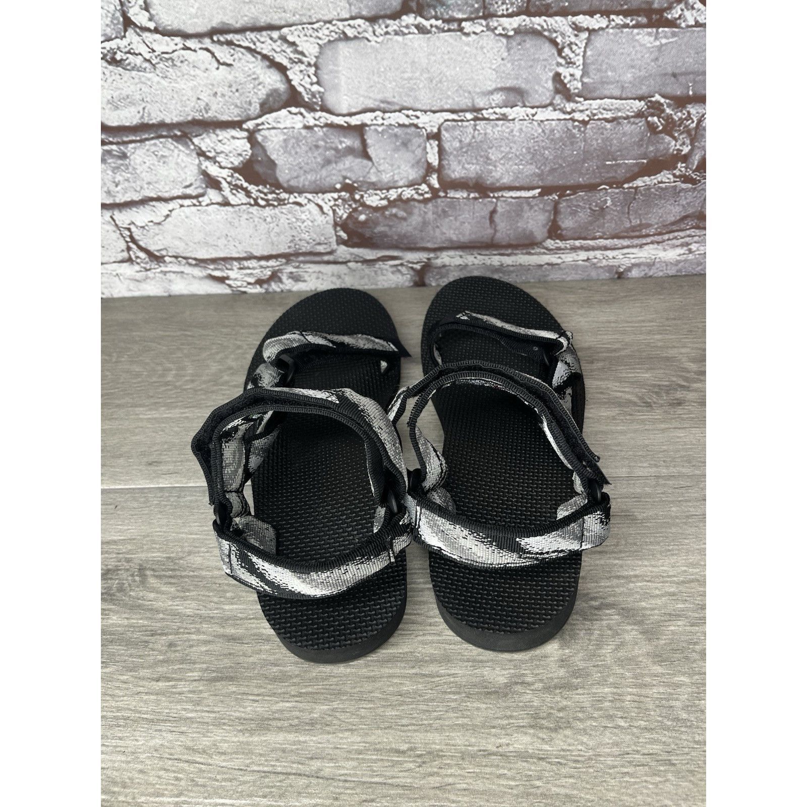 Teva Teva Original Universal Black Gray Back Strap Nylon Sandals Size US 9 / IT 39 - 5 Thumbnail