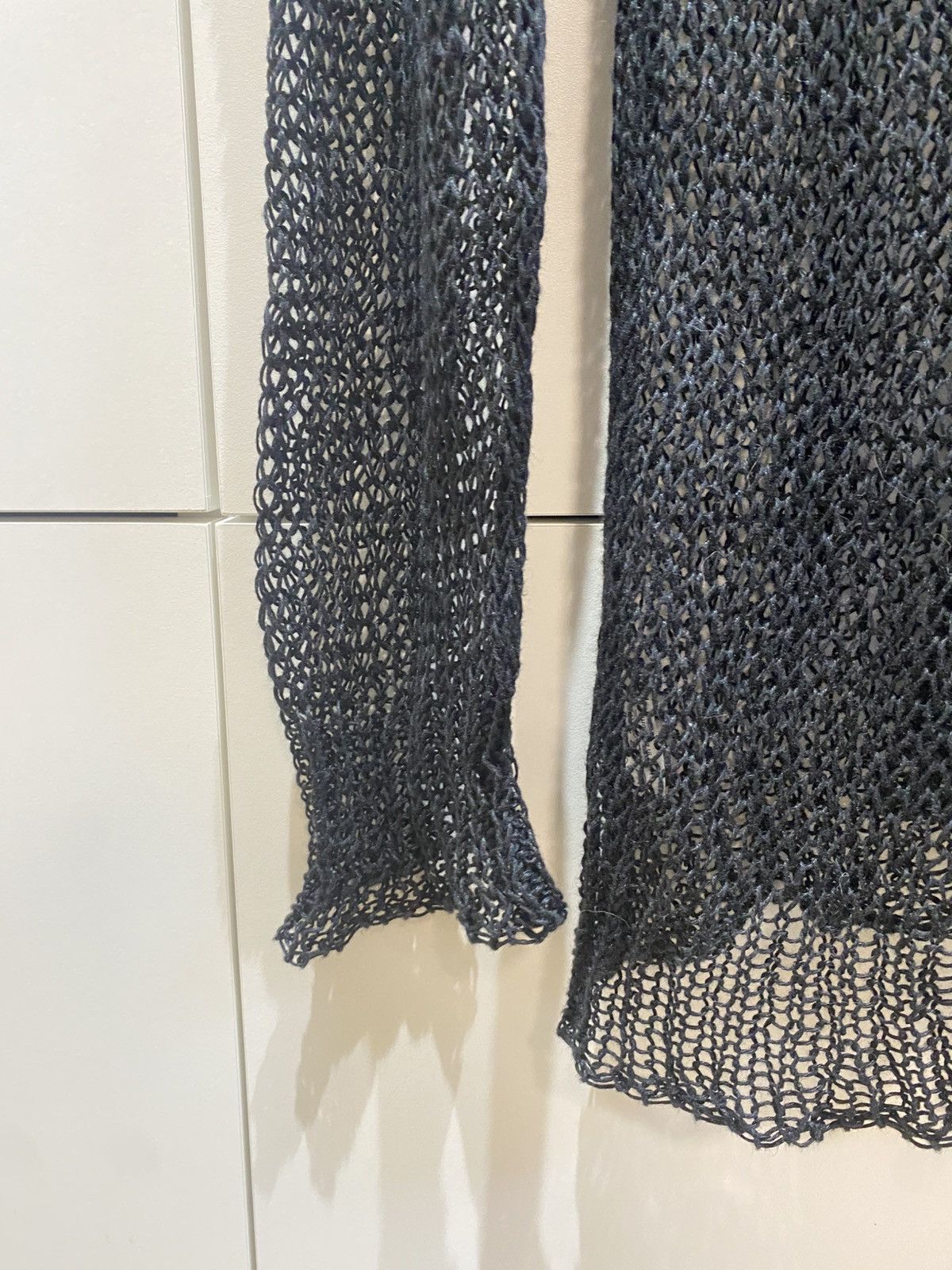 Dries Van Noten Dries Van Noten - Archive, Open Gauge, Distressed Knit Size US L / EU 52-54 / 3 - 7 Thumbnail