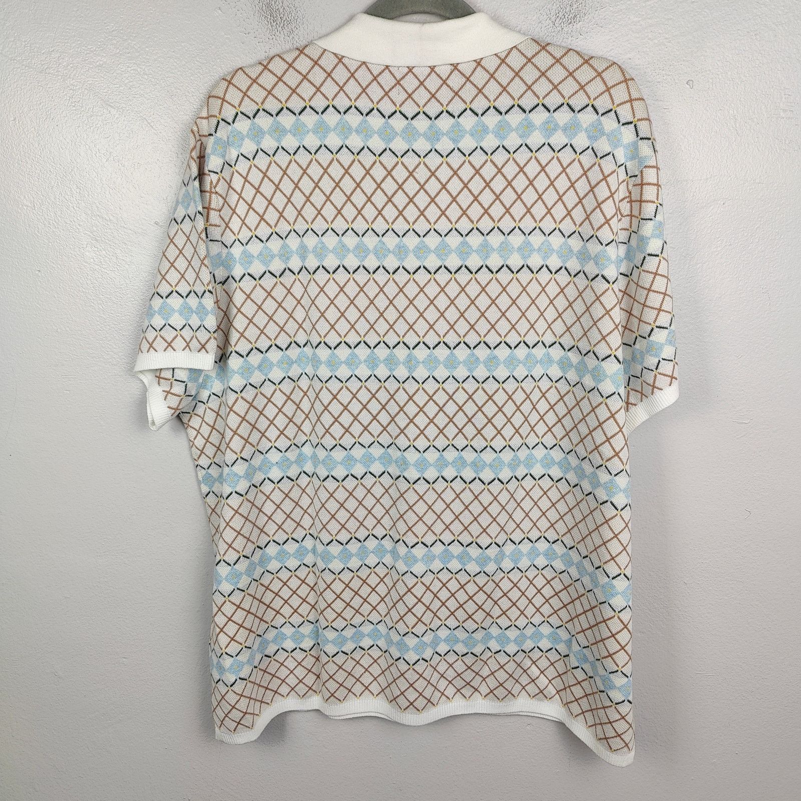 Bonobos Bonobos Knit Sweater Shirt Mens XXL Blue White Geometric Size US XXL / EU 58 / 5 - 4 Thumbnail