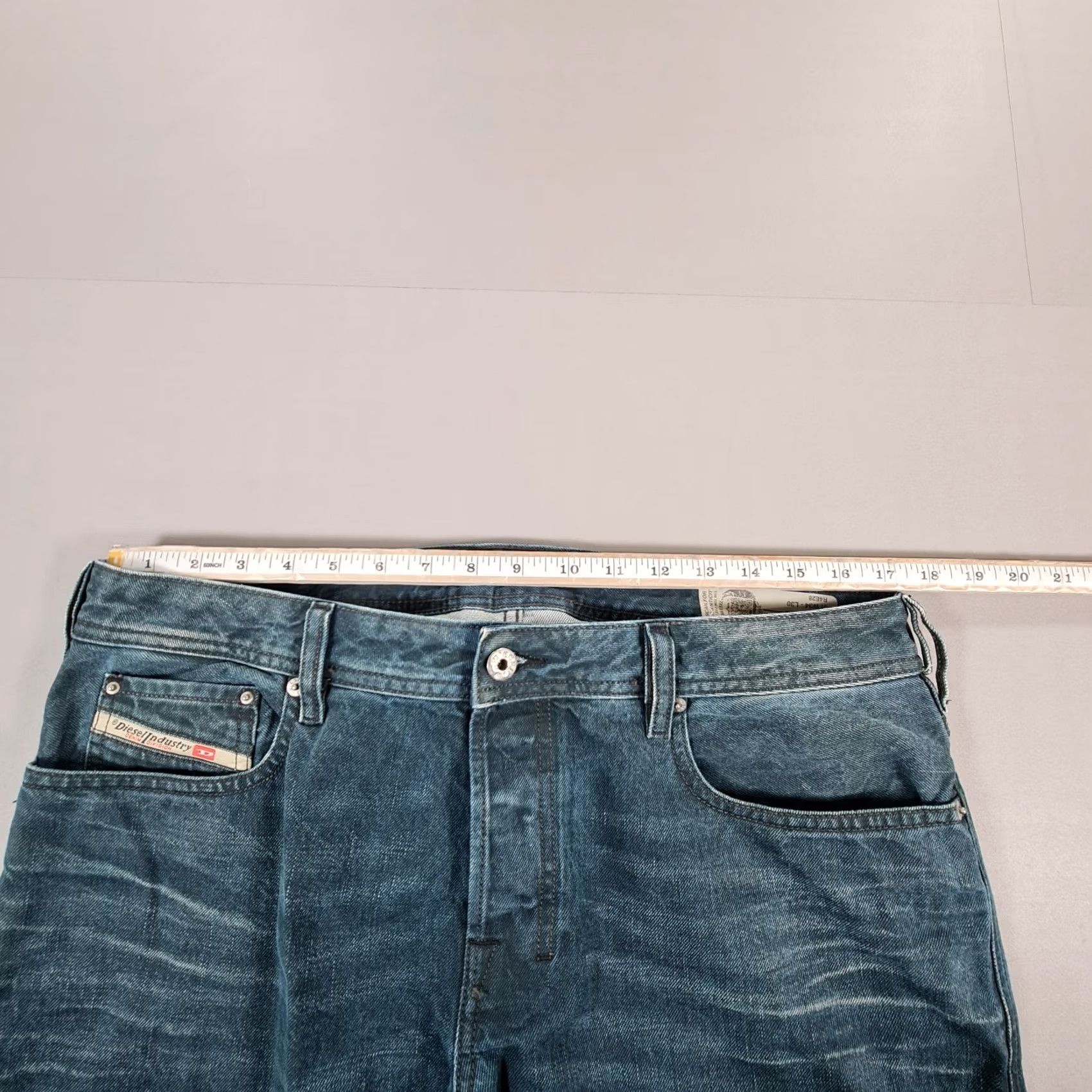 Diesel Diesel Jeans Bootcut Men W34 L30 Blue Denim 100% Cotton Zatiny Logo Pockets Regular Vintage No | Jeans Size US 34 / EU 50 - 6 Thumbnail