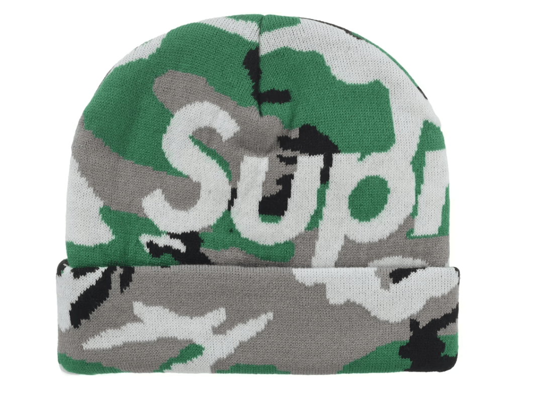 Supreme Supreme Camo Big Logo Beanie Green Camo size adjustable Size ONE SIZE - 2 Thumbnail