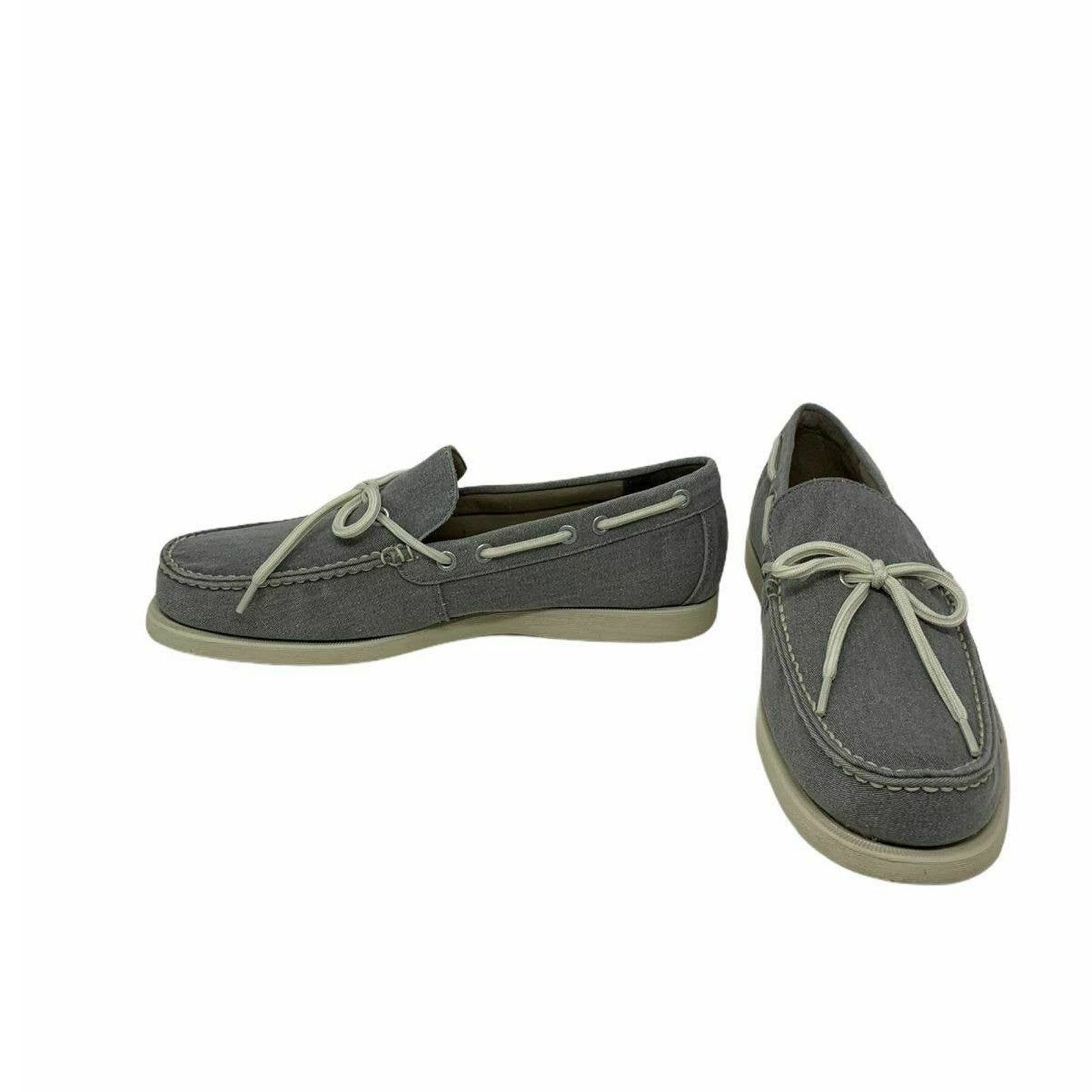 Eastland Eastland Yarmouth Gray Canvas Men's Boat Shoes 10.5 D Size US 10.5 / EU 43-44 - 5 Thumbnail