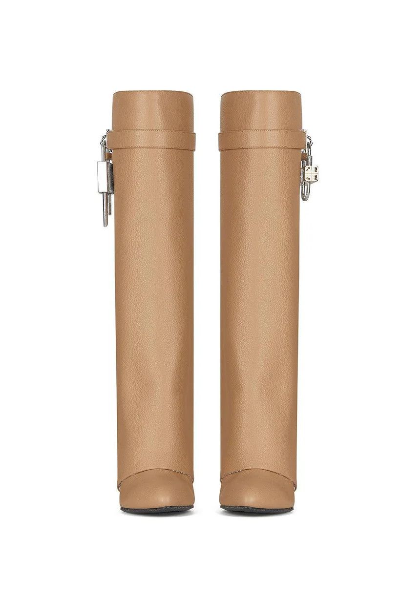 Givenchy o1srvl11e0126 Shark Locks Boots in Beige Size US 12 / IT 42 - 7 Thumbnail