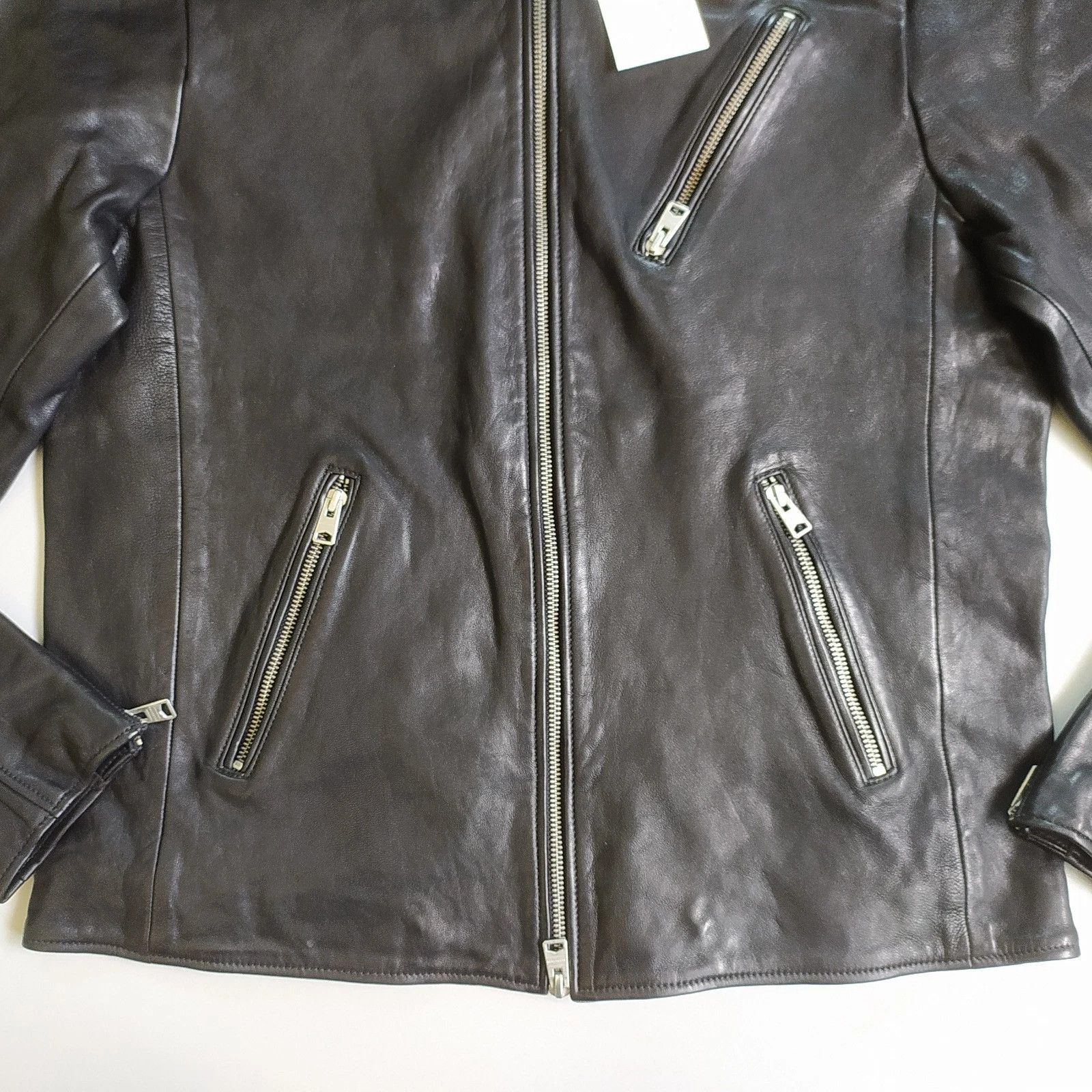Allsaints Allsaints HARWOOD-Leather jacket Free Shipping FTP/9002 Size US XL / EU 56 / 4 - 10 Thumbnail