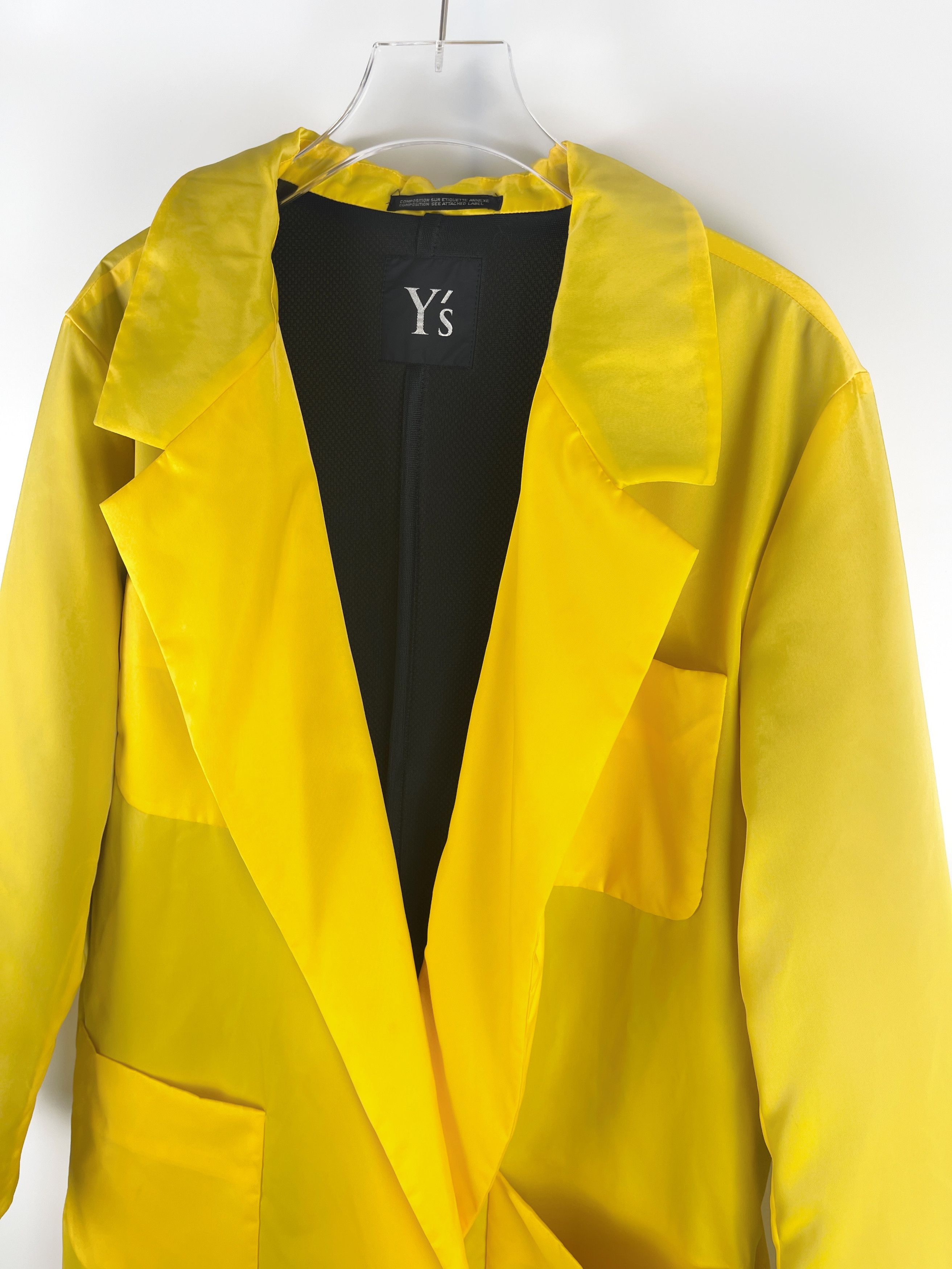 Yohji Yamamoto Y's Yellow Puffer Trench Coat Size US M / EU 48-50 / 2 - 10 Thumbnail