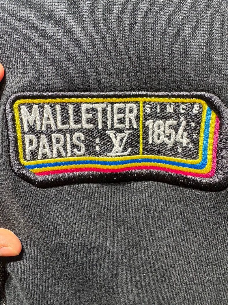 Louis Vuitton LOUIS VUITTON Colorful monogrammed black hooded zip-up jack Size US M / EU 48-50 / 2 - 4 Thumbnail