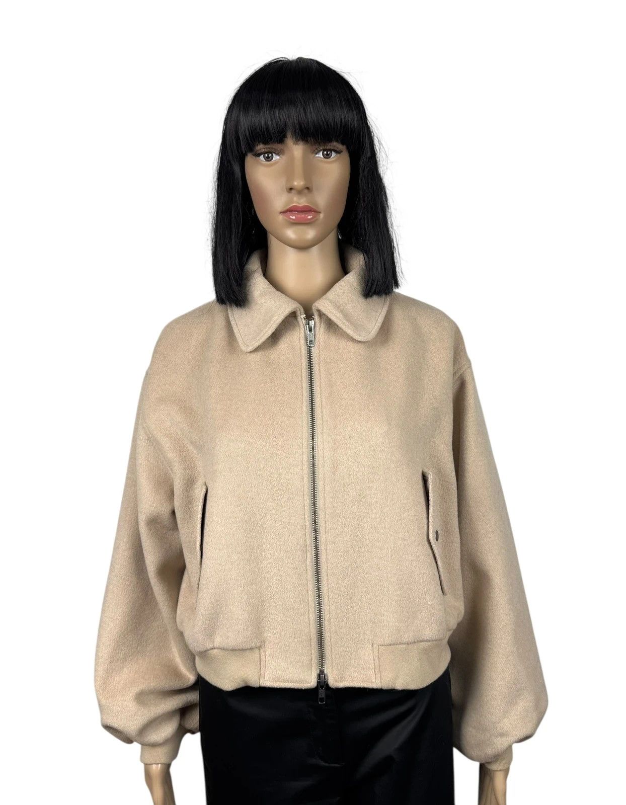 Other Aligne Konnie Wool Bomber Jacket Collared size UK14 Size L / US 10 / IT 46 - 1 Thumbnail