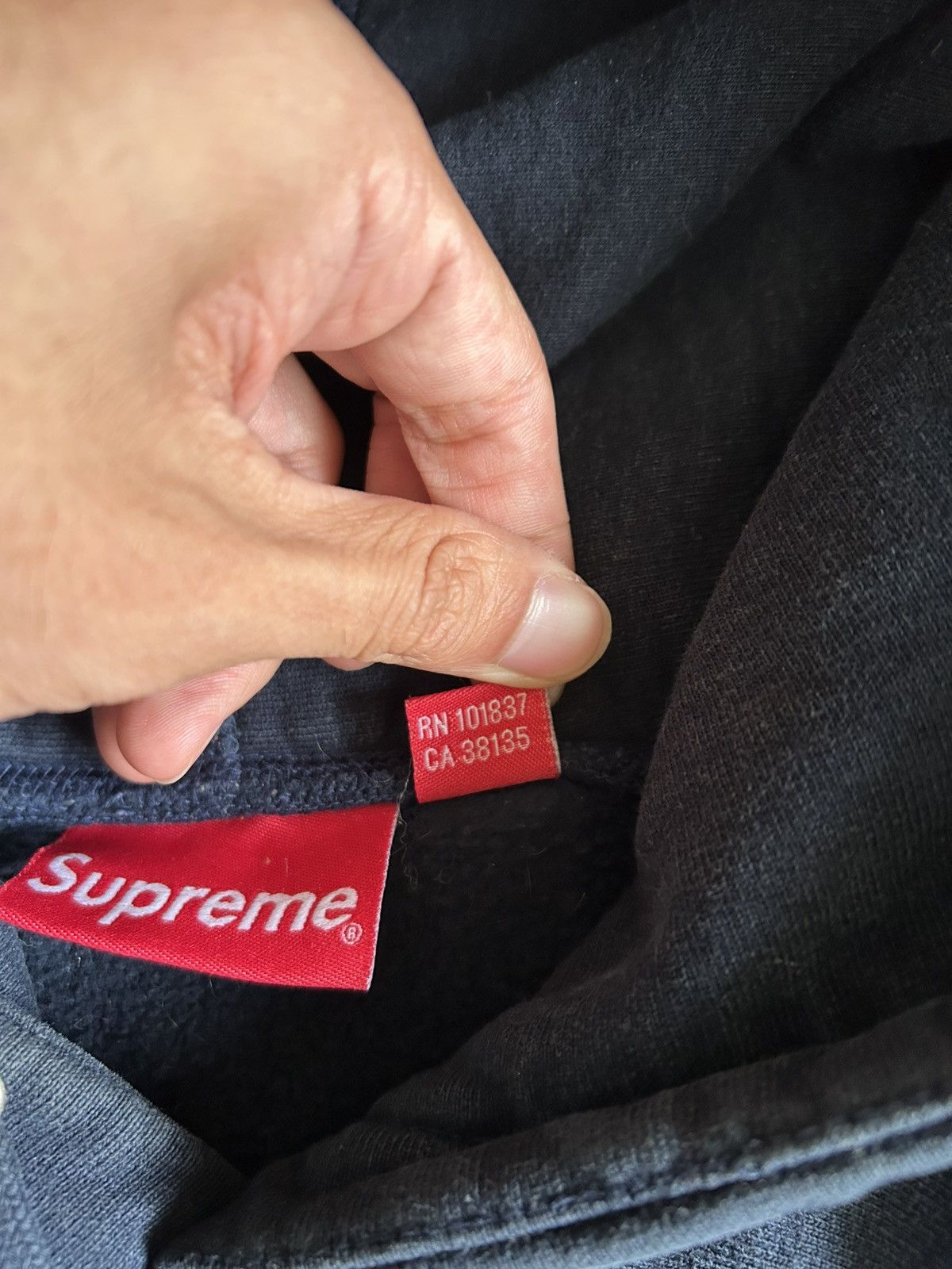 Supreme Supreme Bandana Box Logo Hoodie Navy Size Medium Size ONE SIZE - 16 Thumbnail