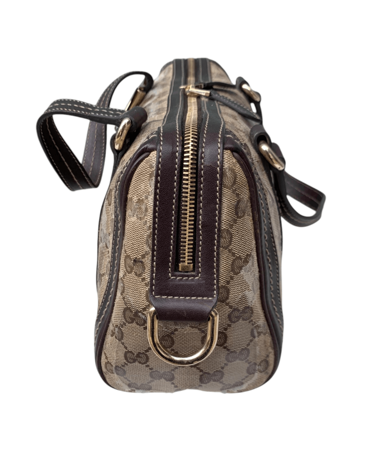Gucci Gucci Crystal Monogram Duchessa Medium Boston Satchel Bag Size ONE SIZE - 4 Thumbnail