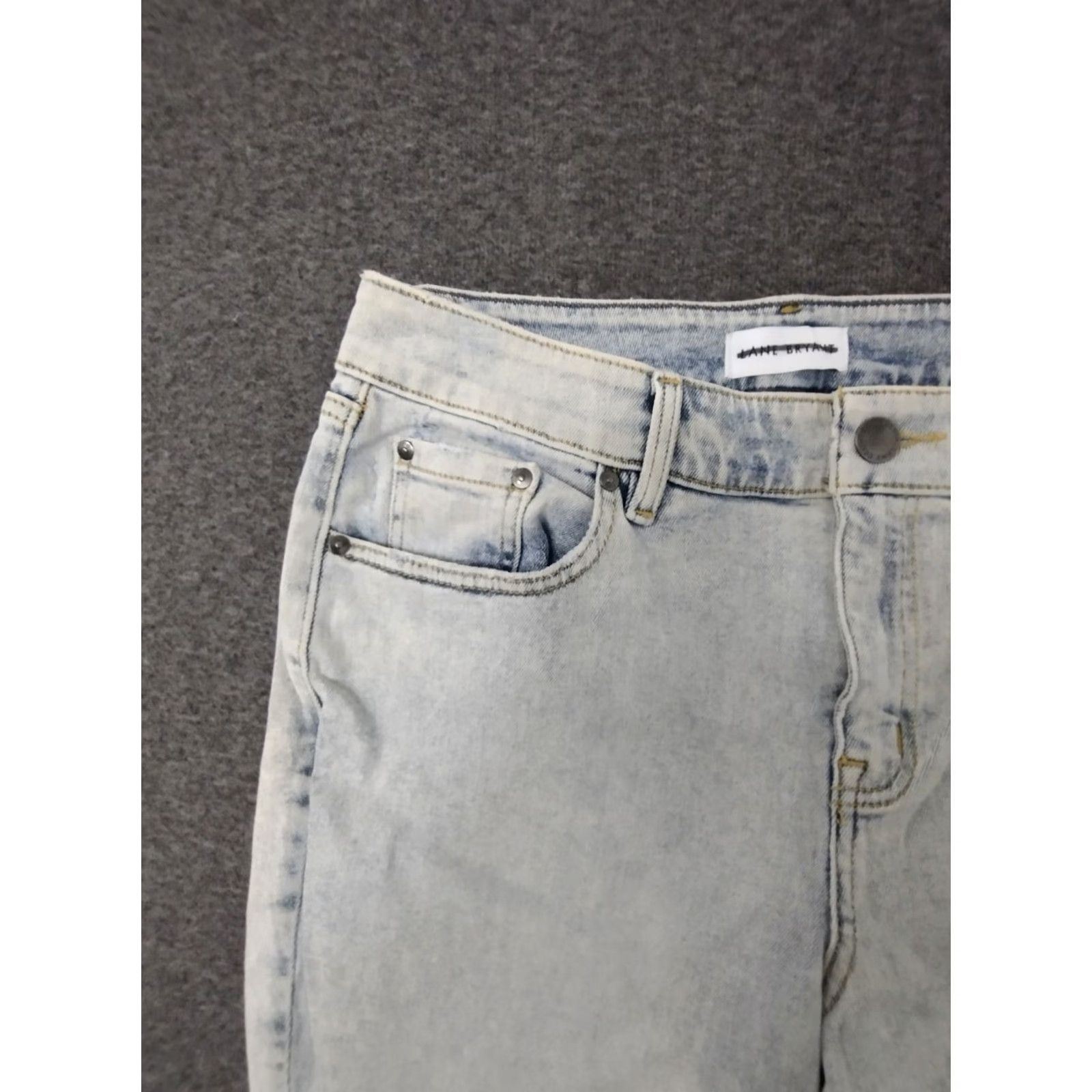 Vintage Lane Bryant Jeans Women's 14 Flex Magic Waistband Light Blue Denim Straight 5-Pocket High Rise Mens Womens Girls? Size 36" / US 14 / IT 50 - 7 Thumbnail