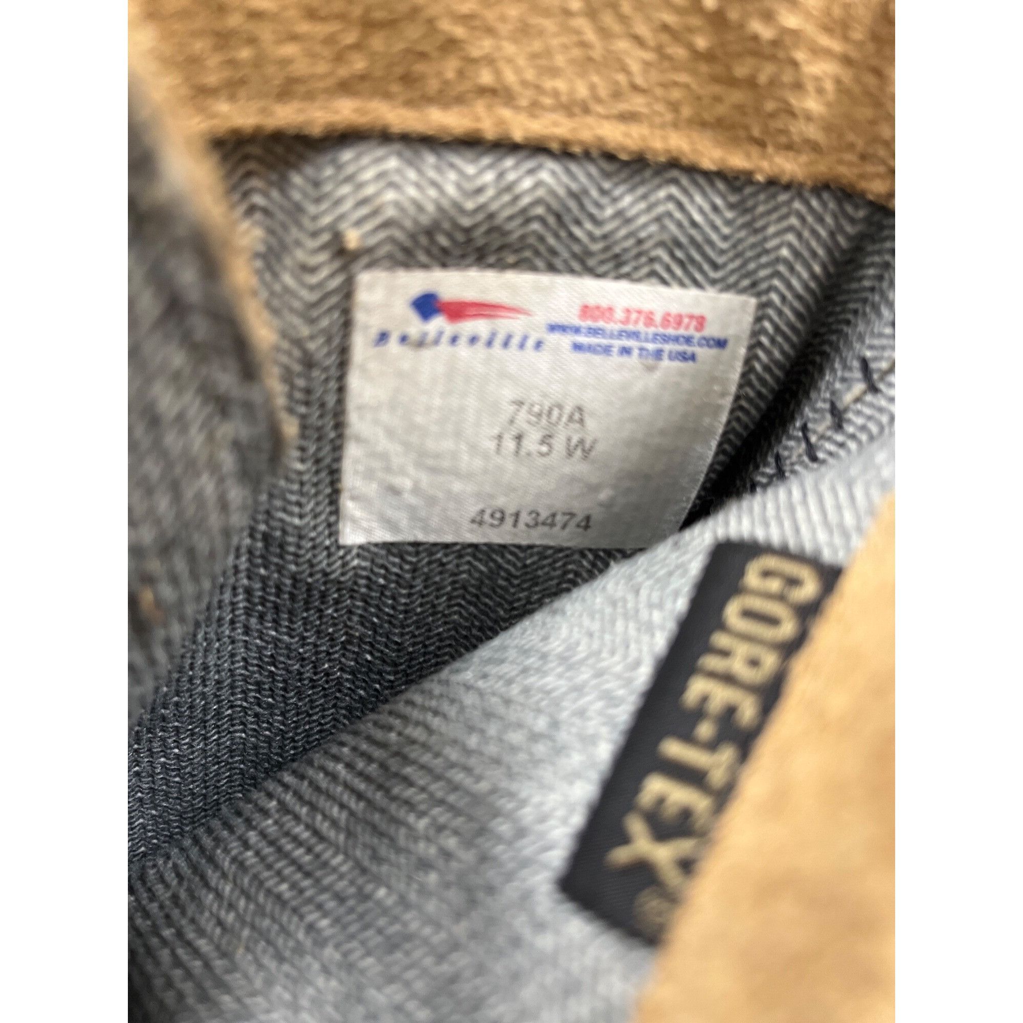 Belleville Belleville GoreTex mens tan para troop mid calf leather boot Size US 11.5 / EU 44-45 - 5 Thumbnail