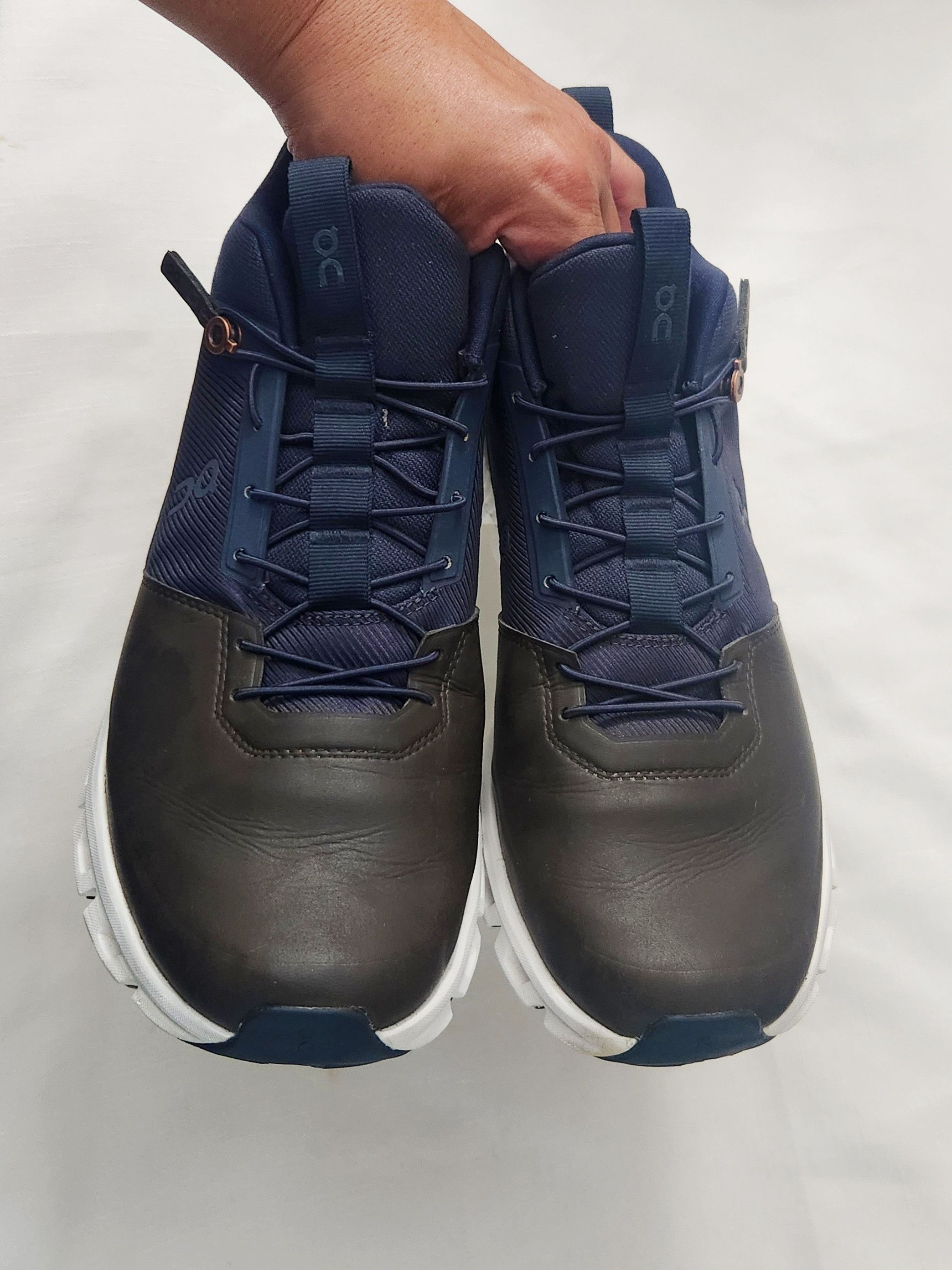 On On Running Cloud Hi Ink Brown Navy Blue Men's SZ 10 sneaker Size US 10 / EU 43 - 14 Thumbnail