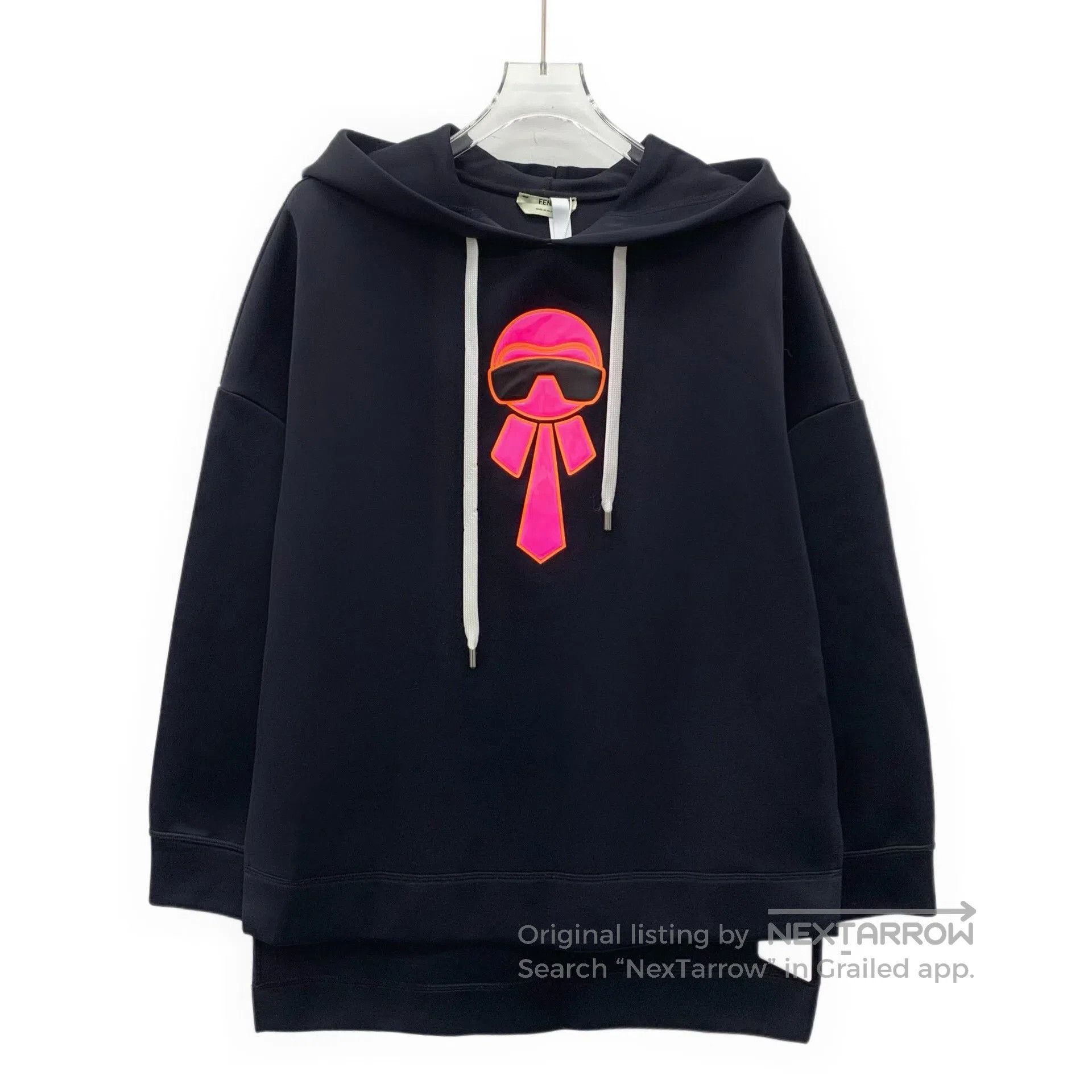 Fendi Fendi Black Karl Hooded Sweatshirt. Size S / US 4 / IT 40 - 1 Thumbnail