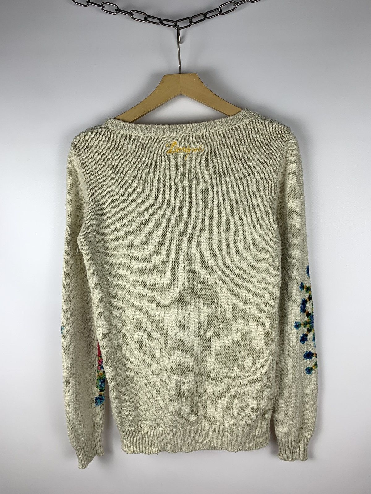 Desigual Desigual Ladies Knit Jumper Sweater Size M Floral Y2K Top Size M / US 6-8 / IT 42-44 - 8 Thumbnail