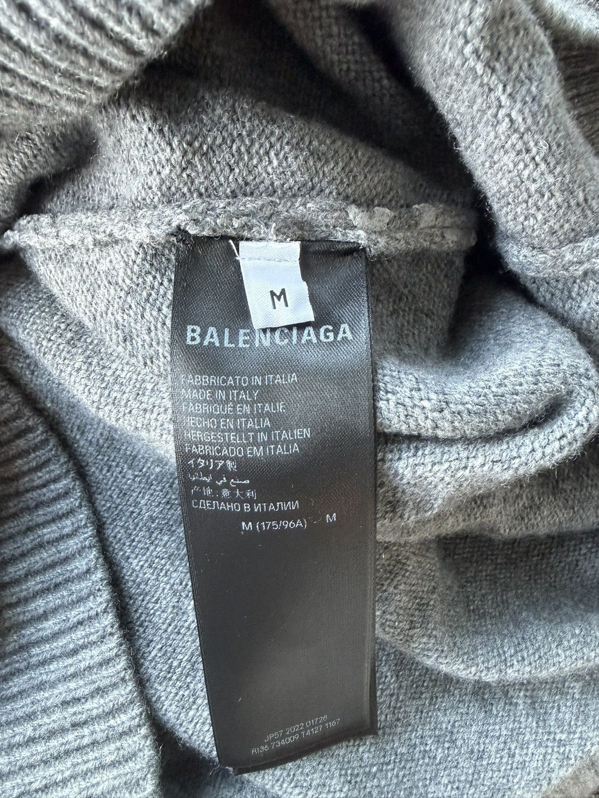 Balenciaga Balenciaga Allover Logo Knit Jumper Size US M / EU 48-50 / 2 - 3 Thumbnail
