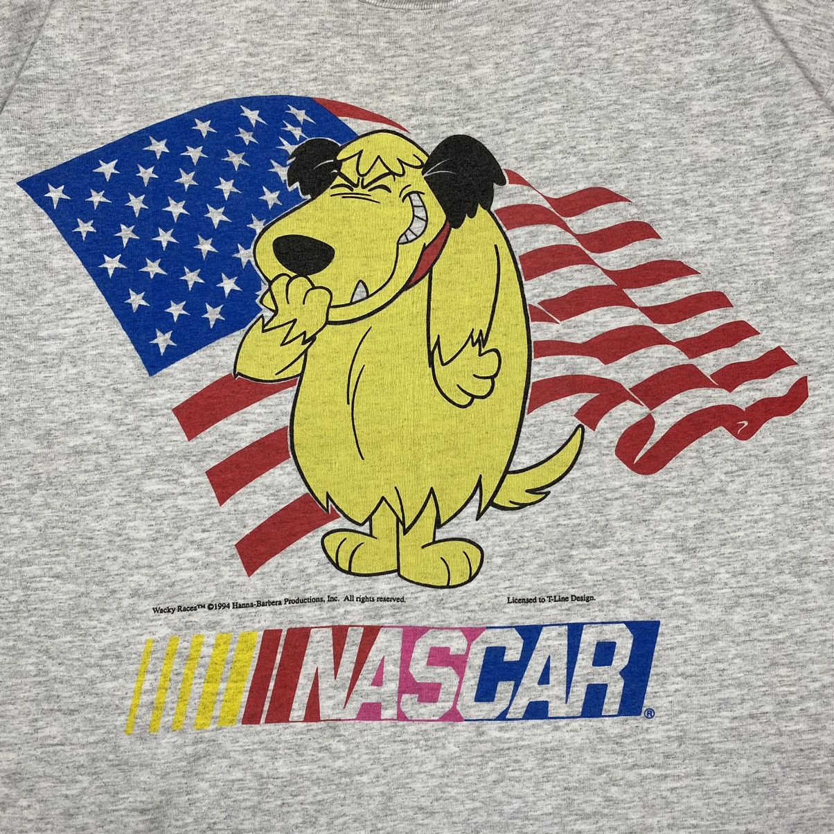 NASCAR × Vintage VINTAGE 90's NASCAR UNITED STATES WACKY RACES CARTOON TEE Size US L / EU 52-54 / 3 - 3 Thumbnail