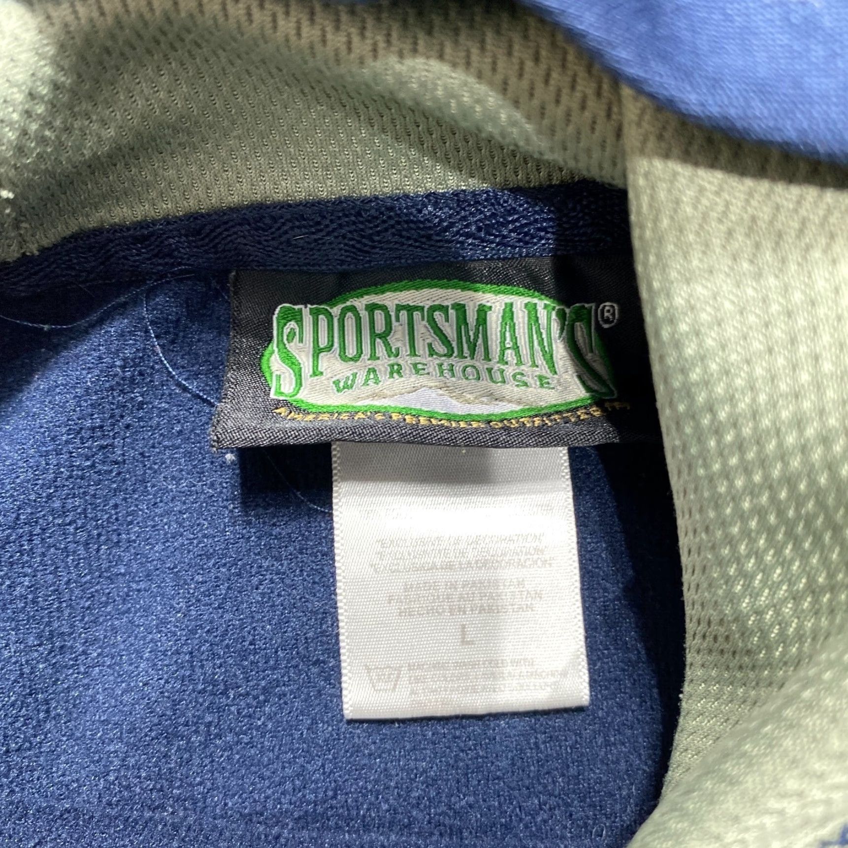 Warehouse Sportsmans Warehouse Hoodie Mens L Blue Pullover Sweatshirt Knit Logo Solid Outdoor Size US L / EU 52-54 / 3 - 3 Thumbnail