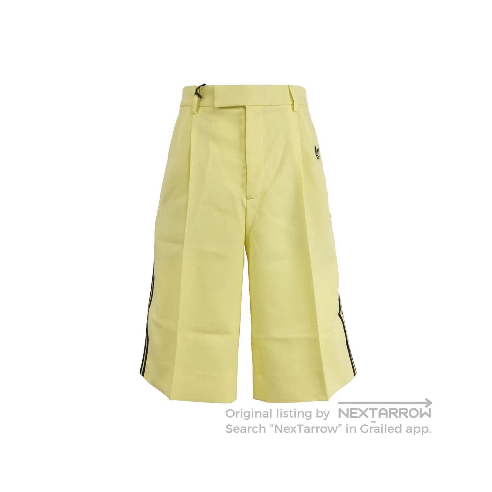 Gucci Gucci x adidas Yellow Logo Stripe Shorts. Size US 44 / EU 60 - 2 Thumbnail