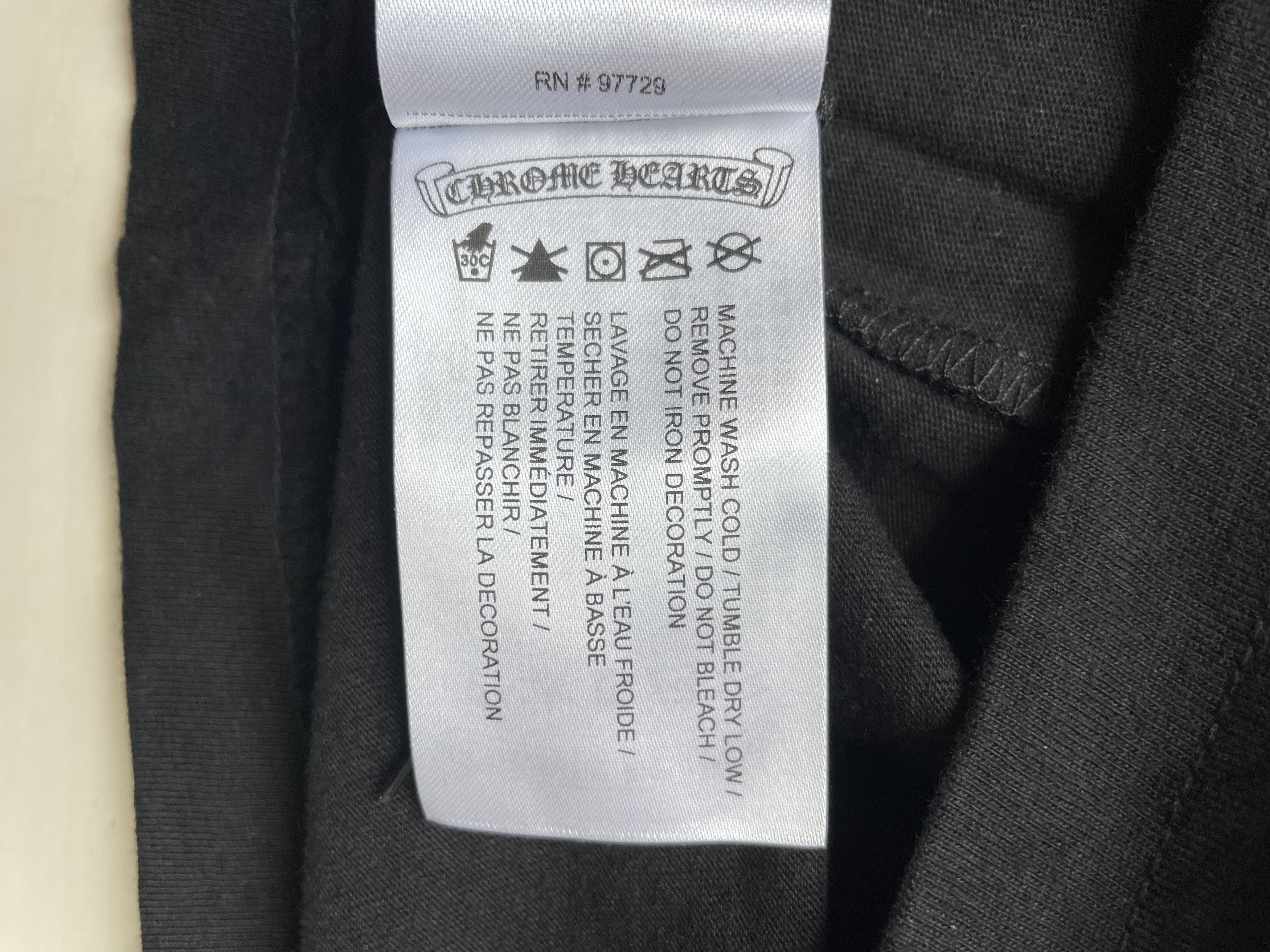 Chrome Hearts Chrome Hearts Neck Logo Black Short Sleeve T-Shirt Size M / US 6-8 / IT 42-44 - 10 Thumbnail