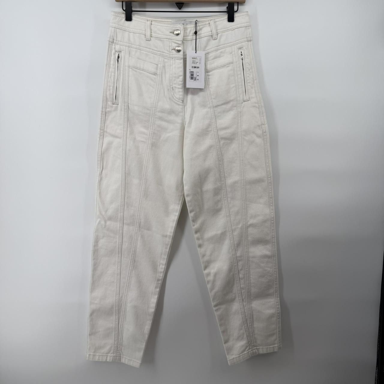 Iro IRO Paris Bentor High Rise Ivory Jeans EU 38 US 6 Zip Size 28" / US 6 / IT 42 - 4 Thumbnail