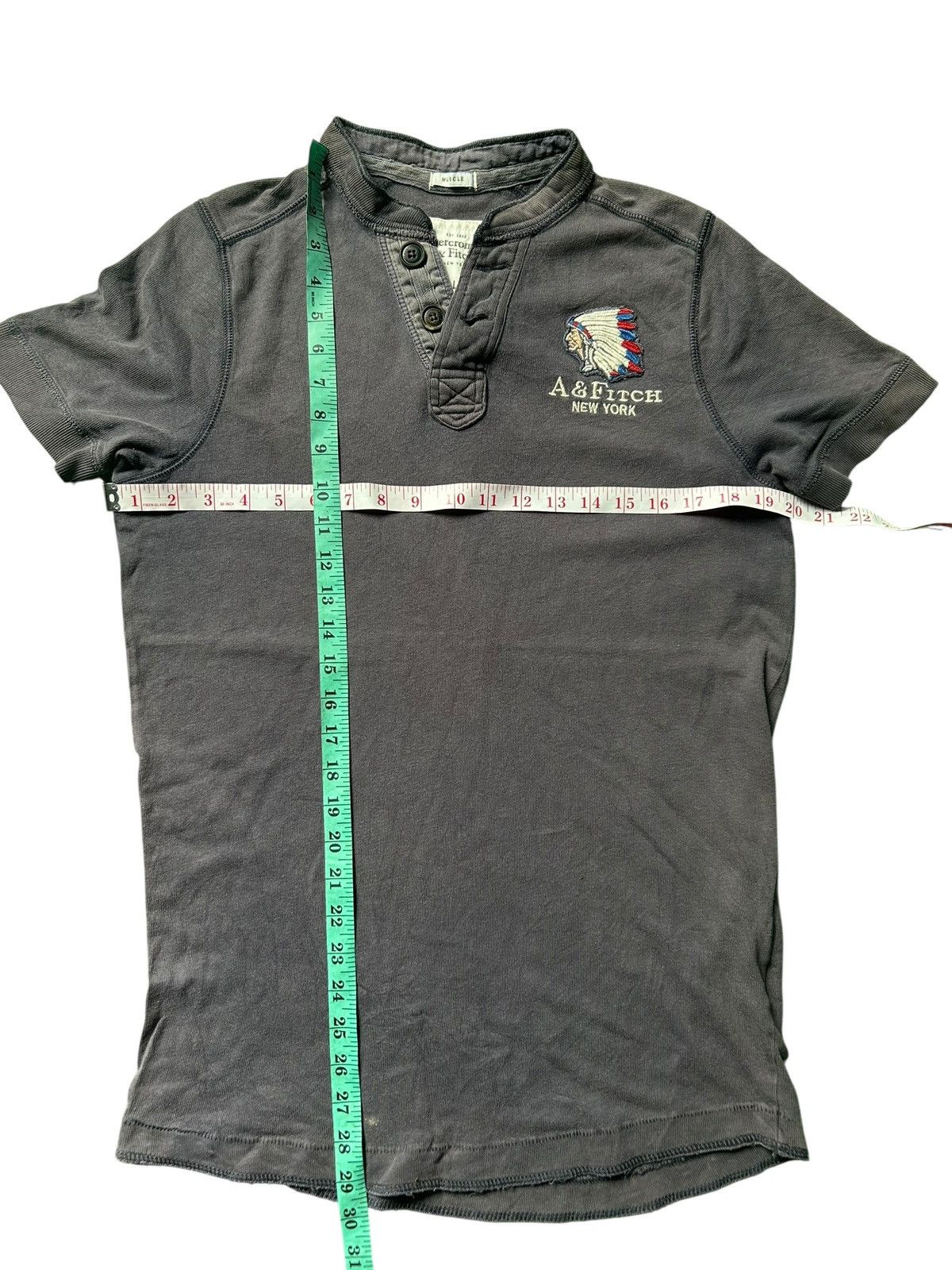Abercrombie & Fitch Vintage abercrombie & fitch new york half button tee Size US M / EU 48-50 / 2 - 7 Thumbnail