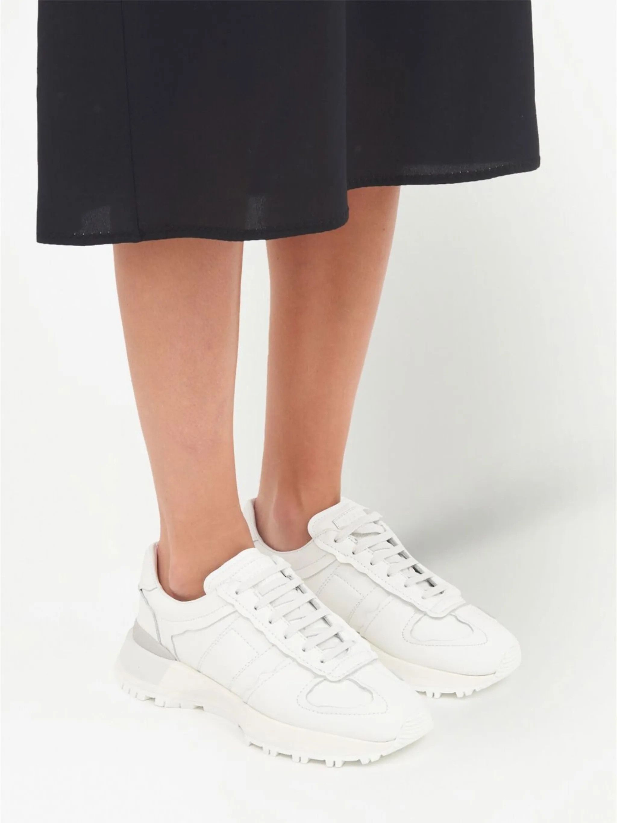 Maison Margiela oc11z0325 Seam-Detail Low-Top Sneakers in White Size US 7 / IT 37 - 6 Thumbnail