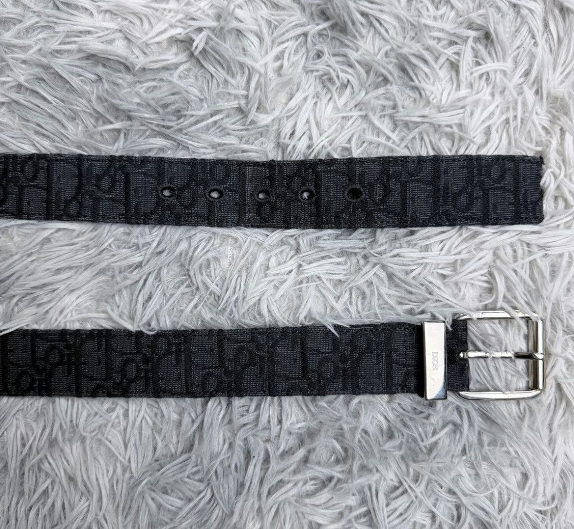 Dior dior black woven leather belt size 95. Size ONE SIZE - 6 Thumbnail