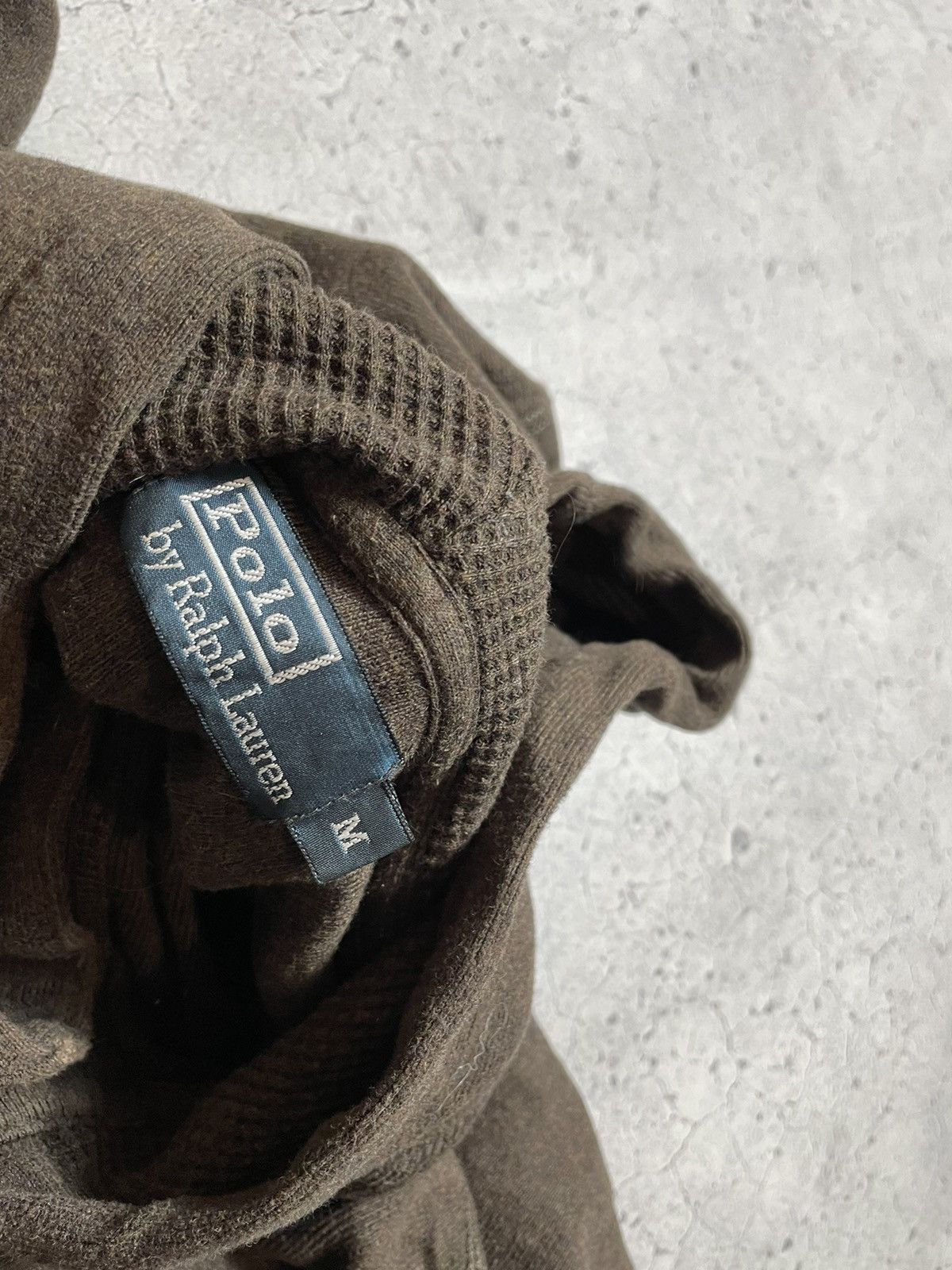 Polo Ralph Lauren × Ralph Lauren × Vintage Polo Ralph Lauren Brown Vintage 90s Hooded Sweater Size US M / EU 48-50 / 2 - 6 Thumbnail