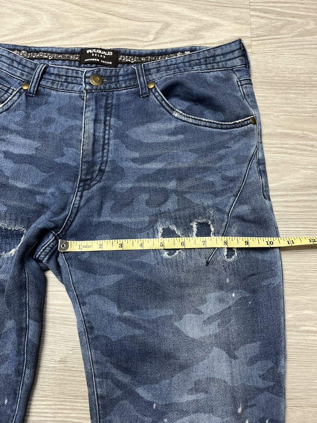 Number (N)ine Number Nine x 1PIU1UGUALE3 Distressed Pants Size US 32 / EU 48 - 10 Thumbnail
