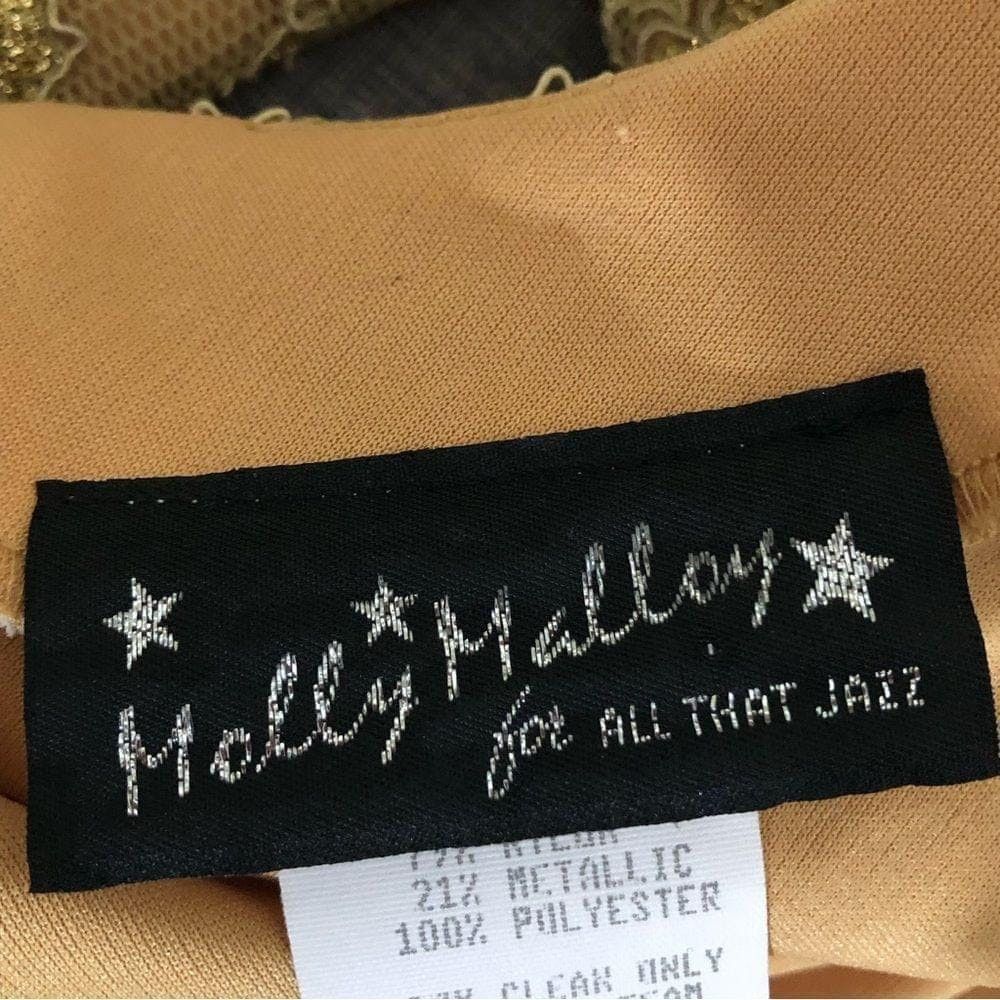 Vintage Molly Malloy All That Jazz 80s golden cocktail party dress S Size S / US 4 / IT 40 - 4 Thumbnail