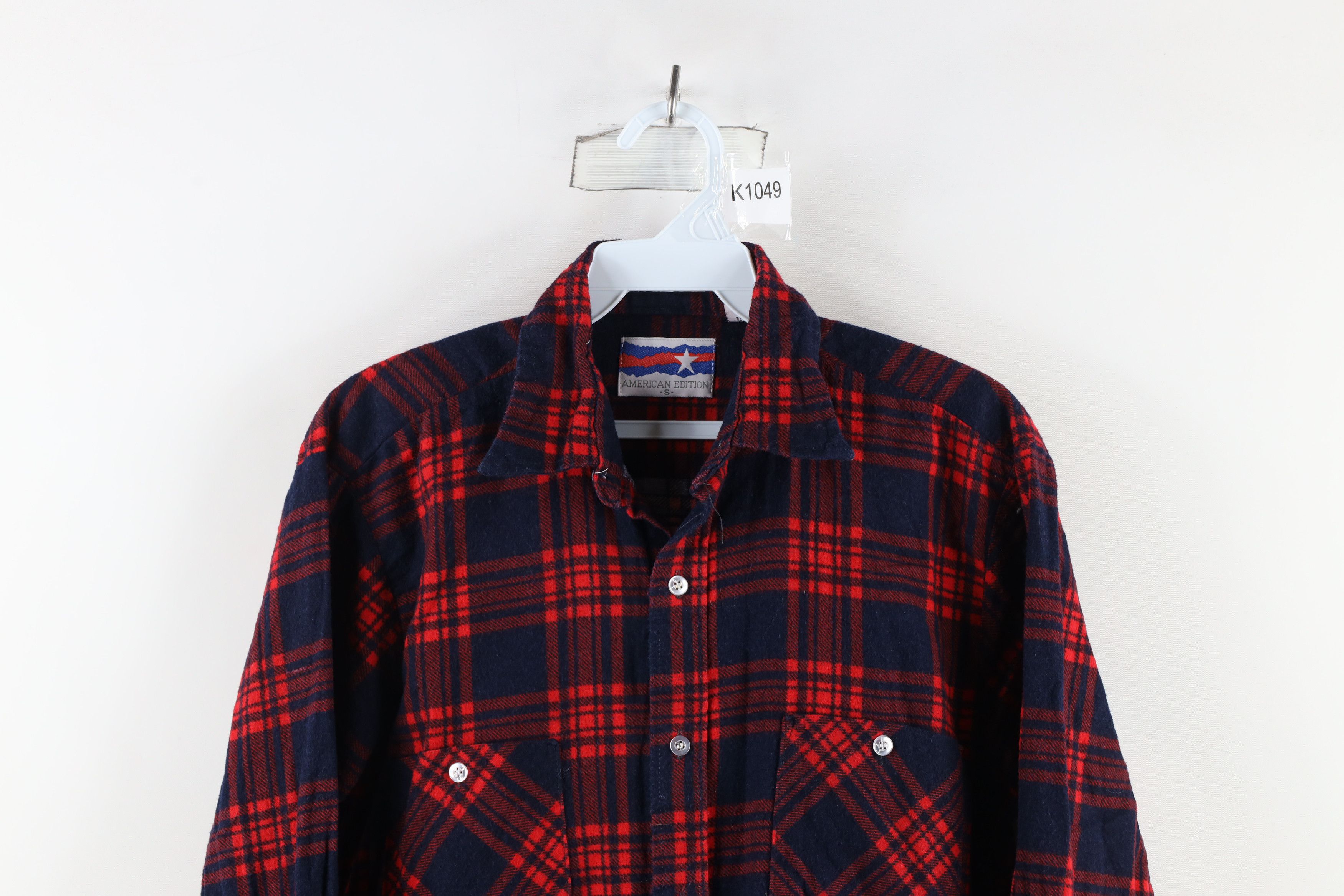 Vintage Vintage 70s Streetwear Collared Button Shirt Plaid USA Size US S / EU 44-46 / 1 - 2 Thumbnail