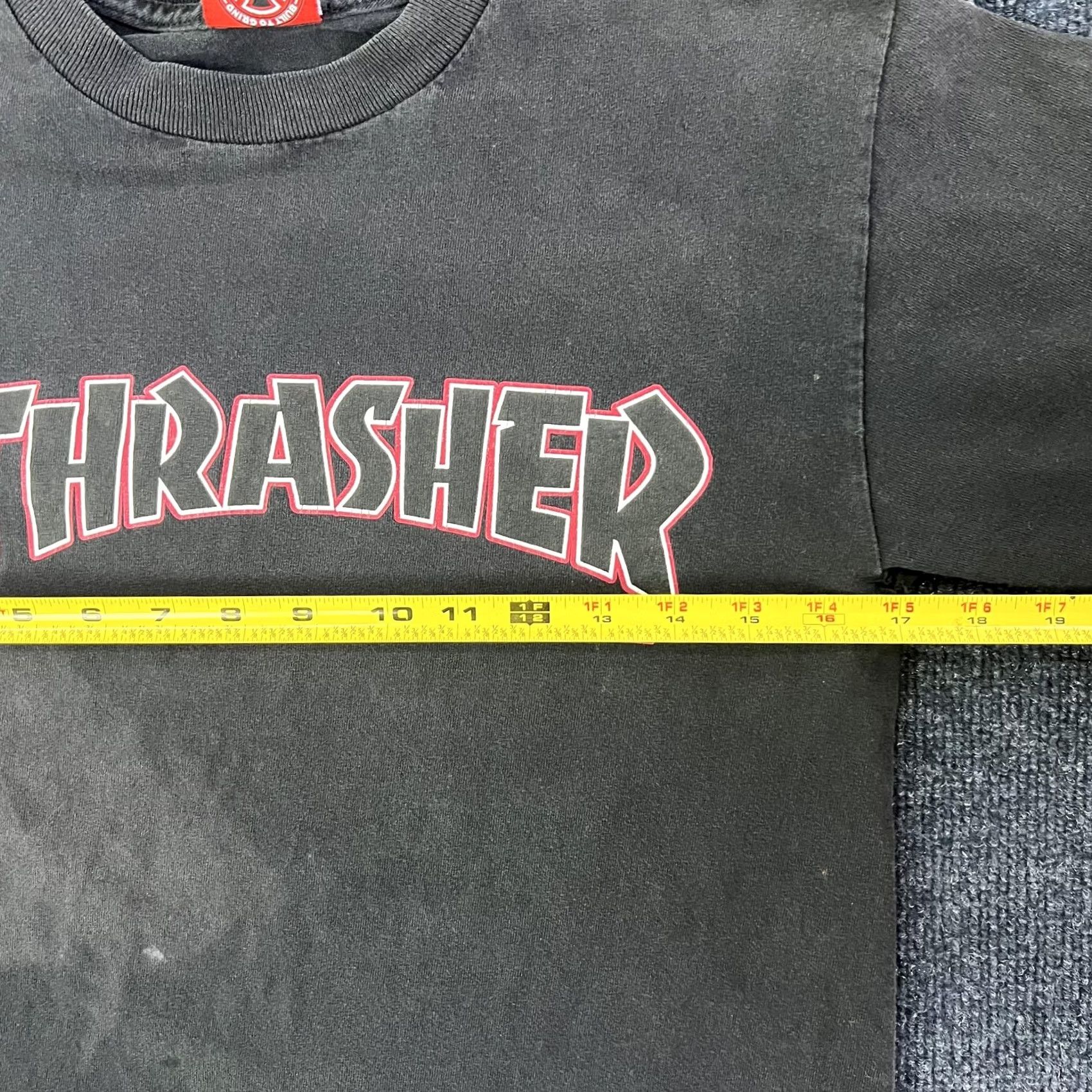 Thrasher Thrasher Shirt Mens Large Black Time To Grind Graphic Long Sleeve Tee T-Shirt Size US L / EU 52-54 / 3 - 7 Thumbnail