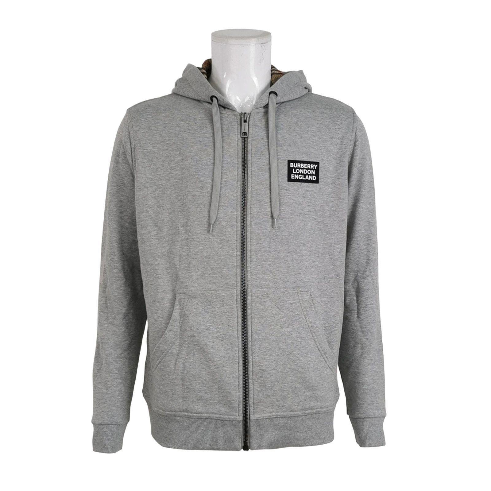 Burberry Burberry Logo Patch Zip Up Hoodie Size M Size US M / EU 48-50 / 2 - 1 Thumbnail
