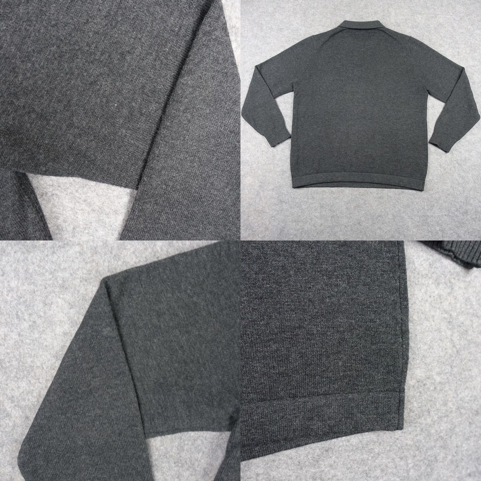 Rodd & Gunn Rodd & Gunn Sweater Mens L Gray Merino Wool Cotton Polo Collar Pullover Knit Size US L / EU 52-54 / 3 - 8 Thumbnail