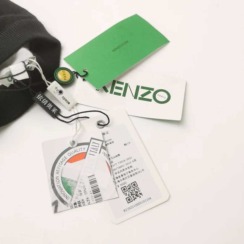 Kenzo Kenzo Cotton and wool blended color pattern round collar l Size US M / EU 48-50 / 2 - 4 Thumbnail