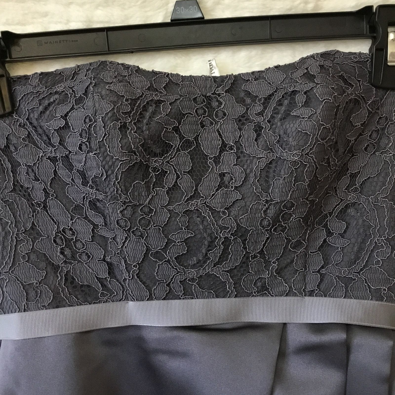 Other David's Bridal Black Strapless Lace Satin Gown Size XS / US 0-2 / IT 36-38 - 13 Thumbnail