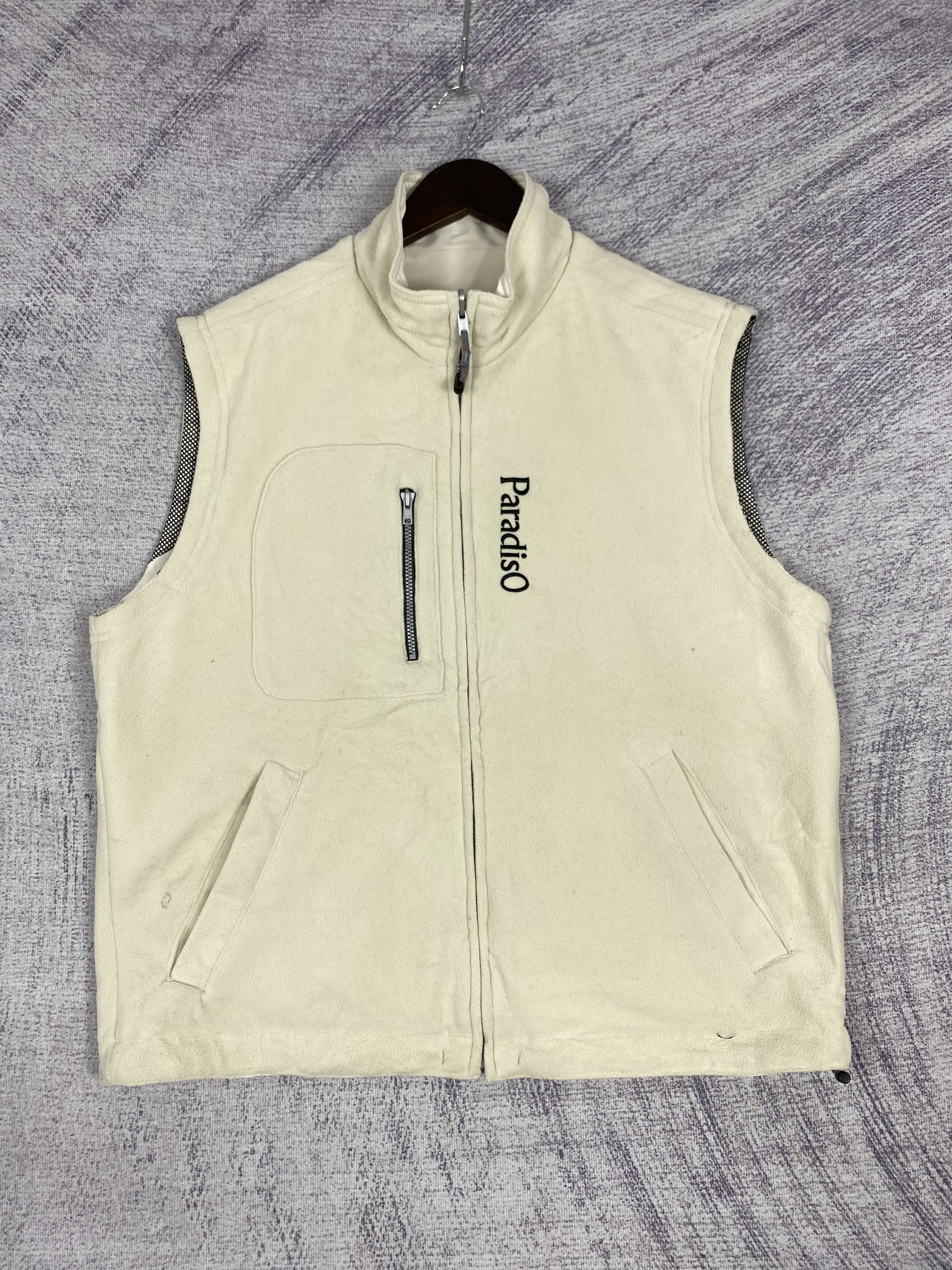 Vintage ParadisO Full Zip Reversible Fleece Winter Vest