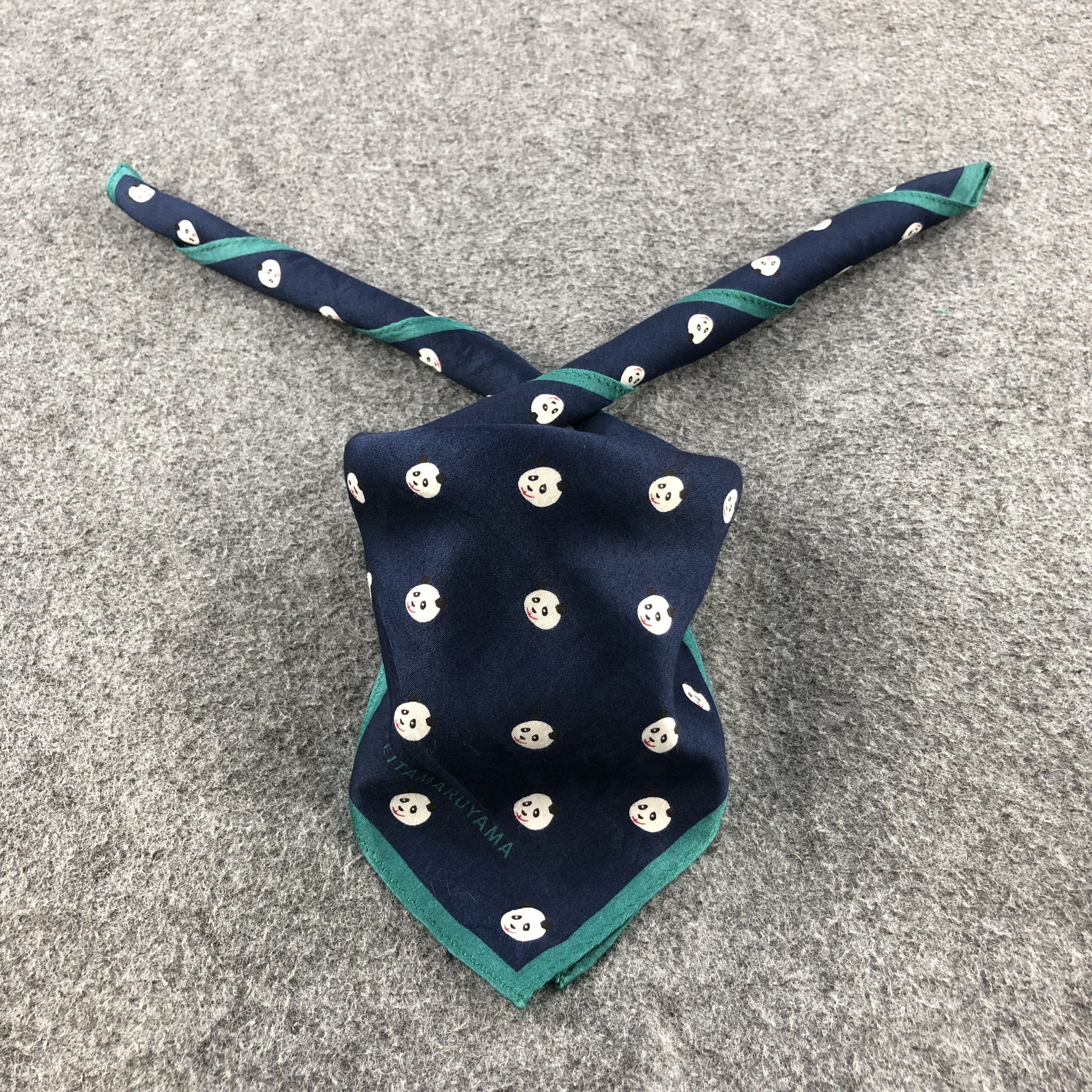 KEITAMARUYAMA Keita Maruyama Panda Handkerchief Neckerchief Bandana H1311 Size ONE SIZE - 1 Thumbnail