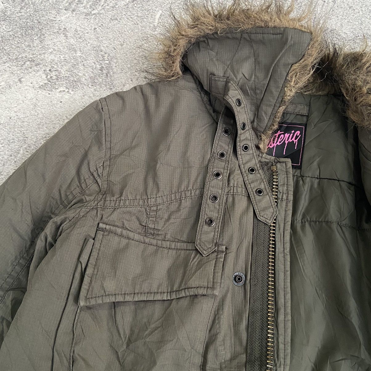 Hysteric Glamour 2000s Hysteric Glamour - Vkei Apocalypse Fur Parka Jacket Size US M / EU 48-50 / 2 - 4 Thumbnail