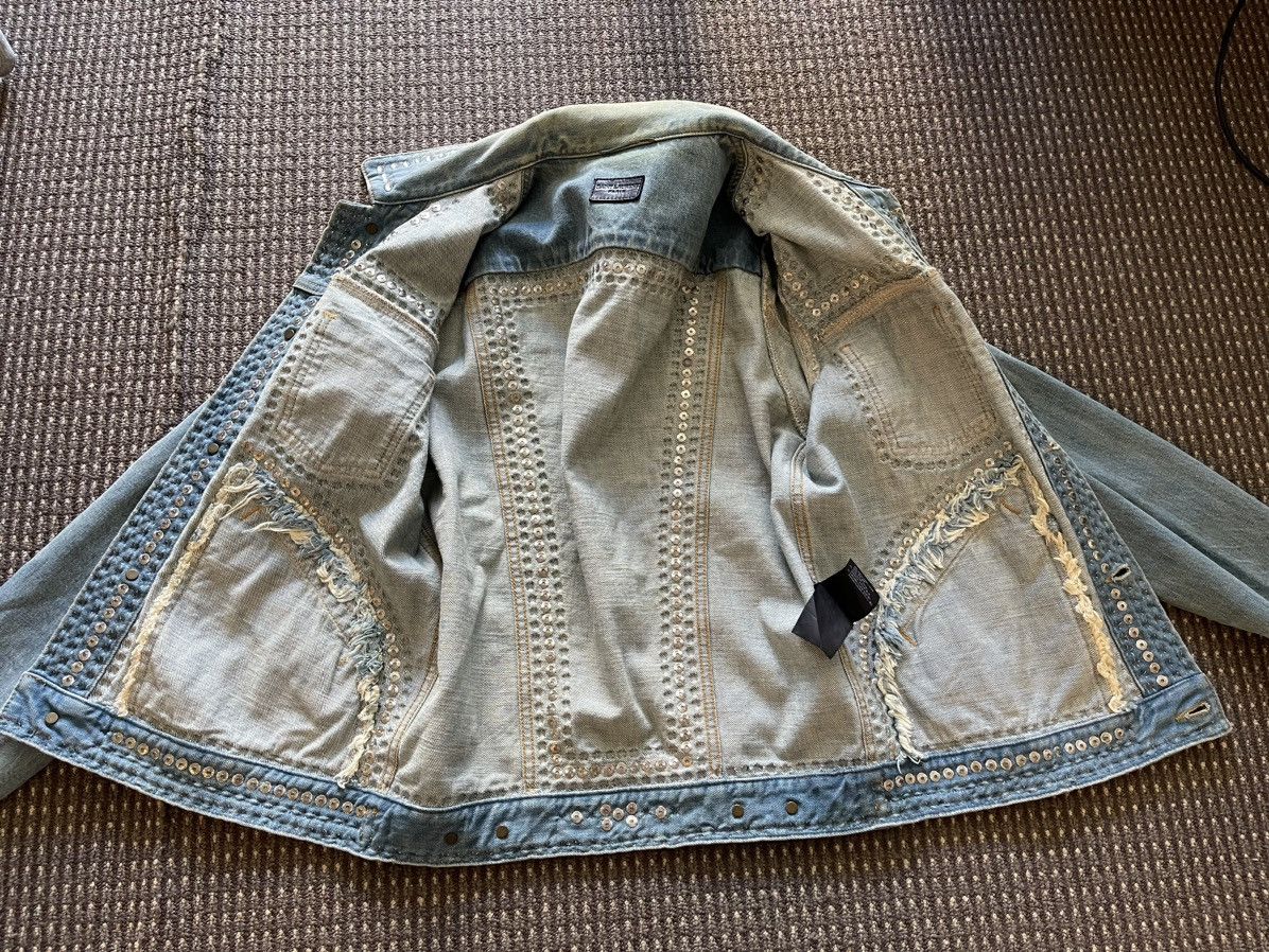Saint Laurent Paris 16SS Crystal&Studded Denim Jacket Size US M / EU 48-50 / 2 - 4 Thumbnail