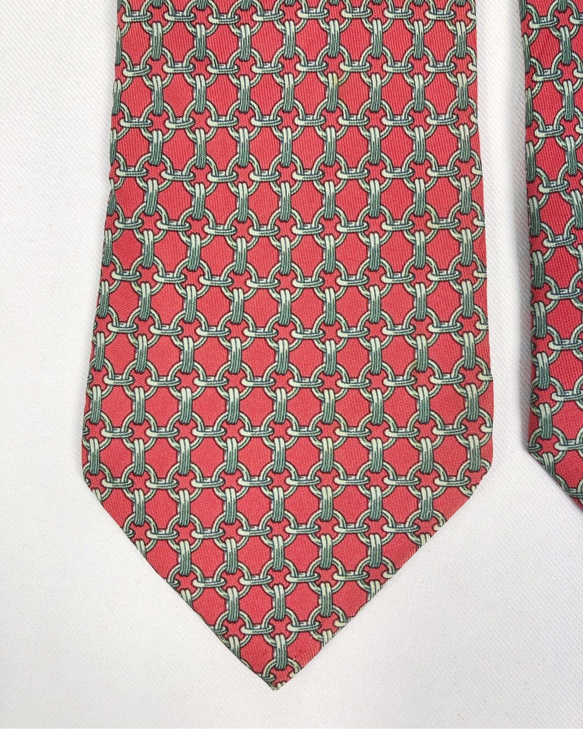 Hermes Rare Vintage Hermes Silk Tie Size ONE SIZE - 4 Thumbnail