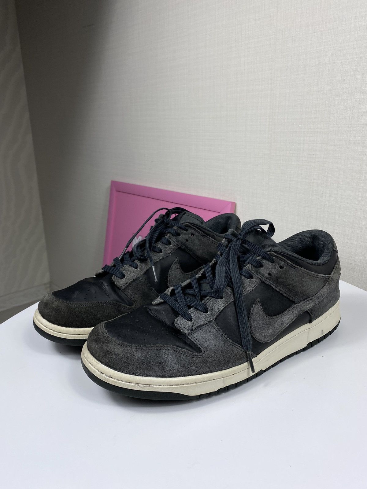 image of Nike Dunk Low Anthracite 2016 Shoes in Black/Grey/White, Men's (Size 12)