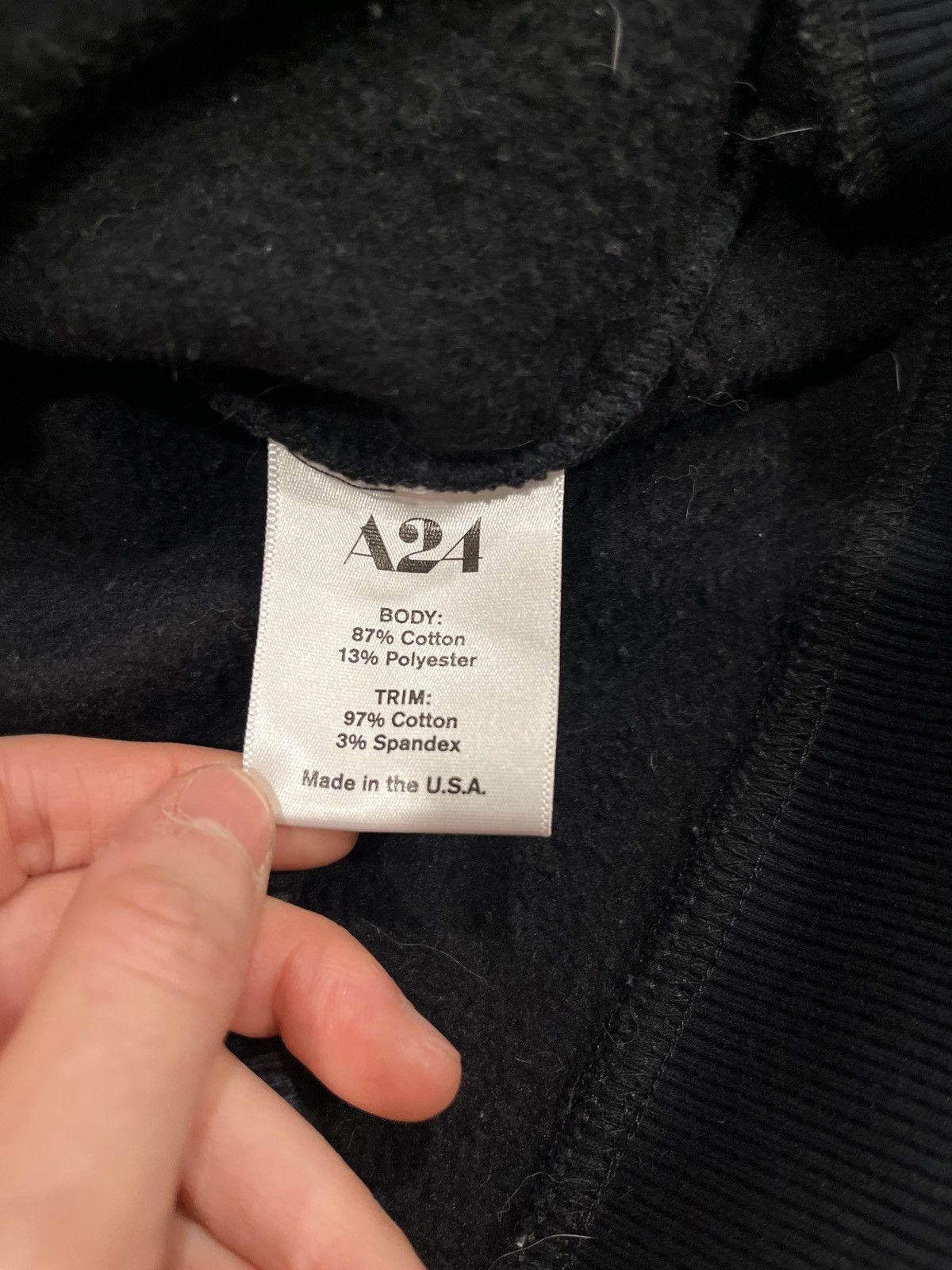 A24 A24 Men’s Black Embroidered Crewneck Sweater Size US M / EU 48-50 / 2 - 3 Thumbnail