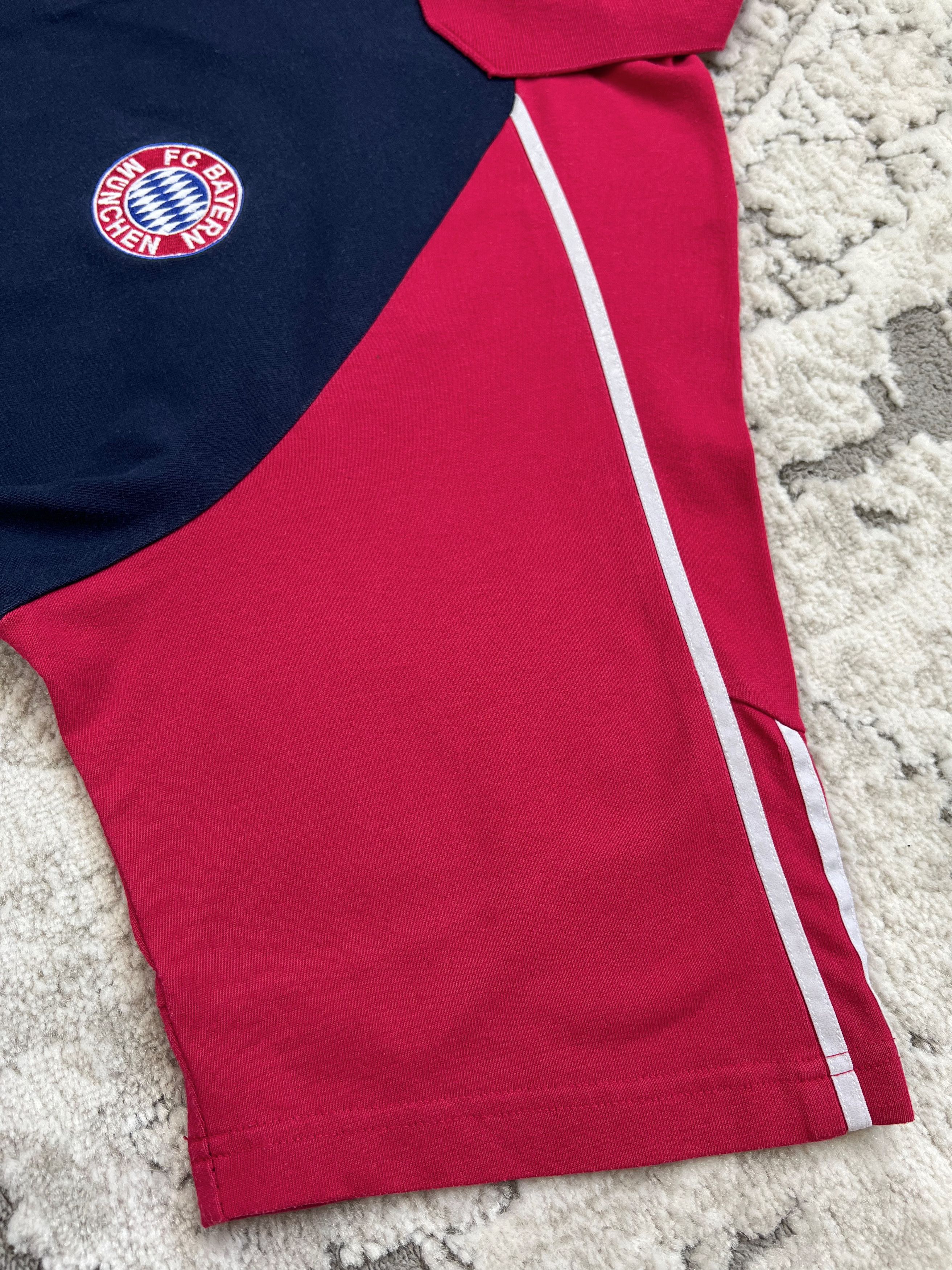 Adidas Vintage 2002 Adidas Bayern Munich UEFA 1/4 Zip Polo Shirt Size US XL / EU 56 / 4 - 7 Thumbnail
