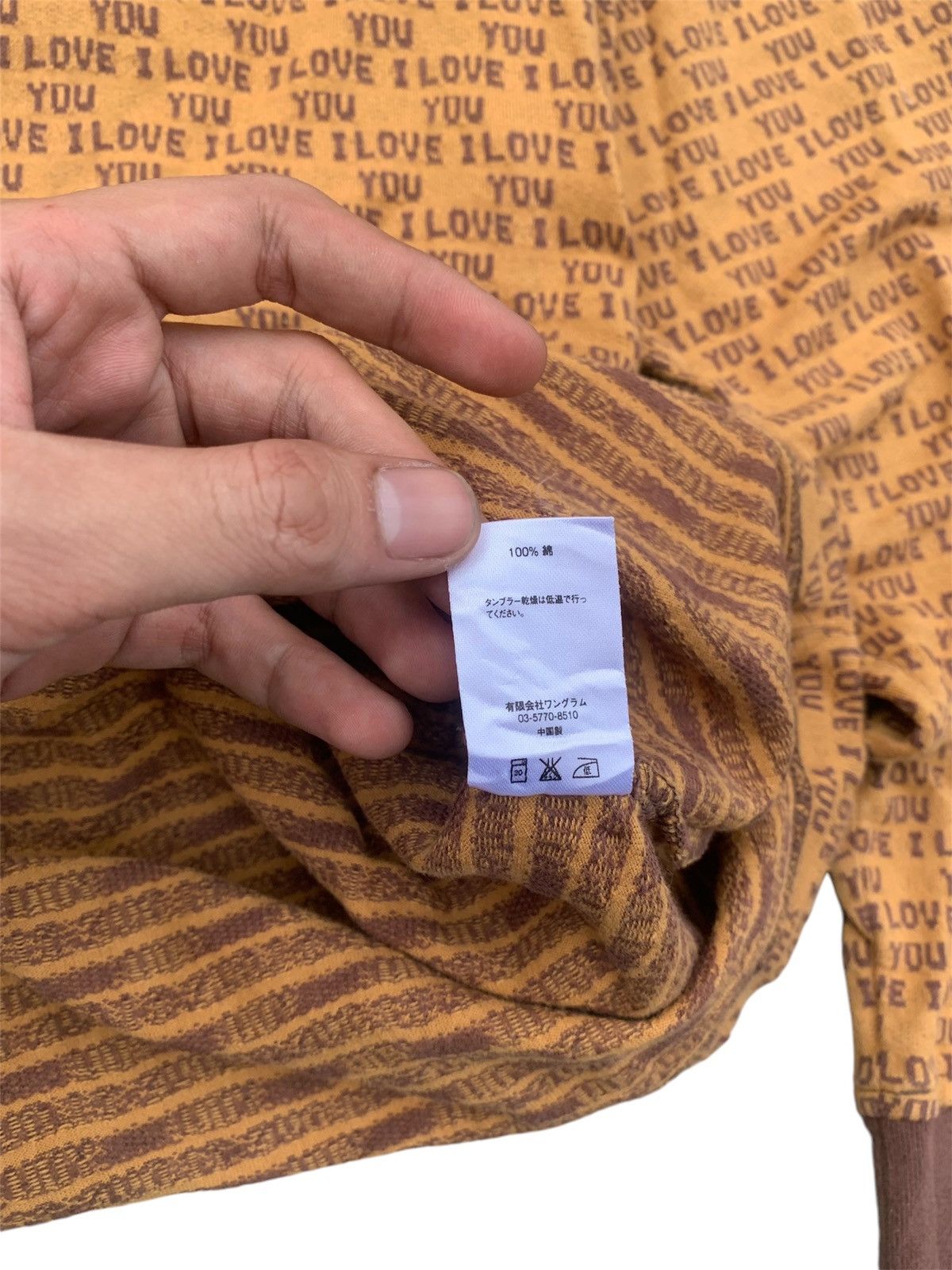 Supreme × Vintage Supreme ‘ I love you ‘ jacquard long sleavee tee Size US M / EU 48-50 / 2 - 6 Thumbnail