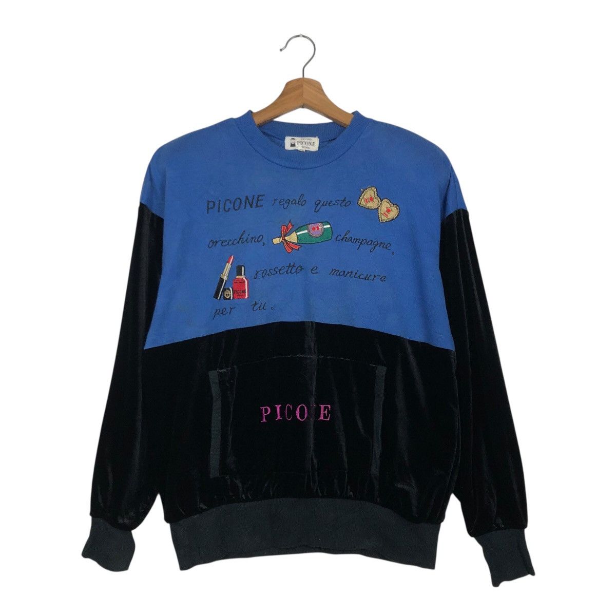 Japanese Brand 📌Vintage Sweatshirt Cropped Design Studio Picone Roma Size US M / EU 48-50 / 2 - 2 Thumbnail