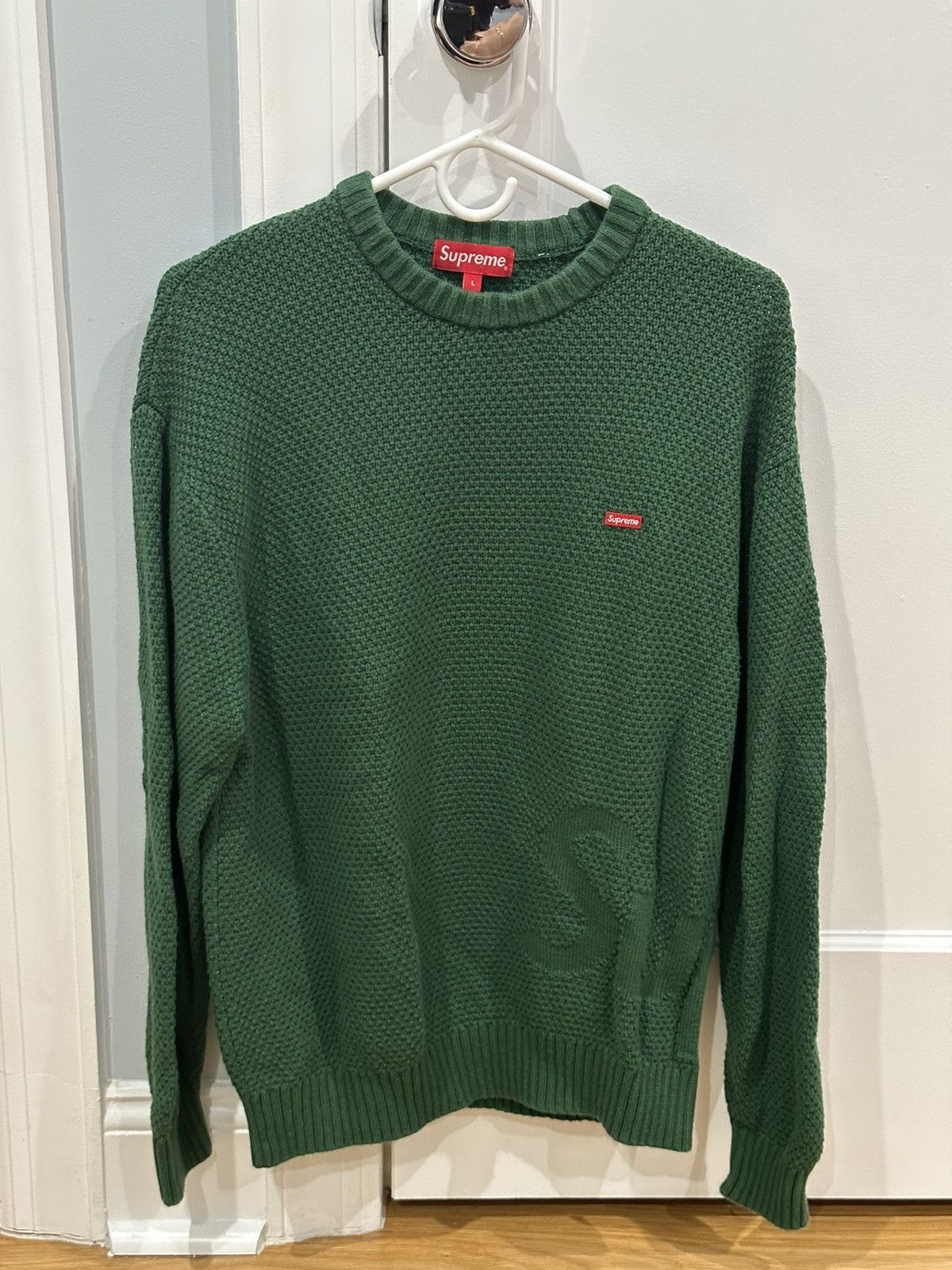 【中古】Supreme Textured Small Box Sweater Supreme Textured Small Box Sweater (FW20) - $138