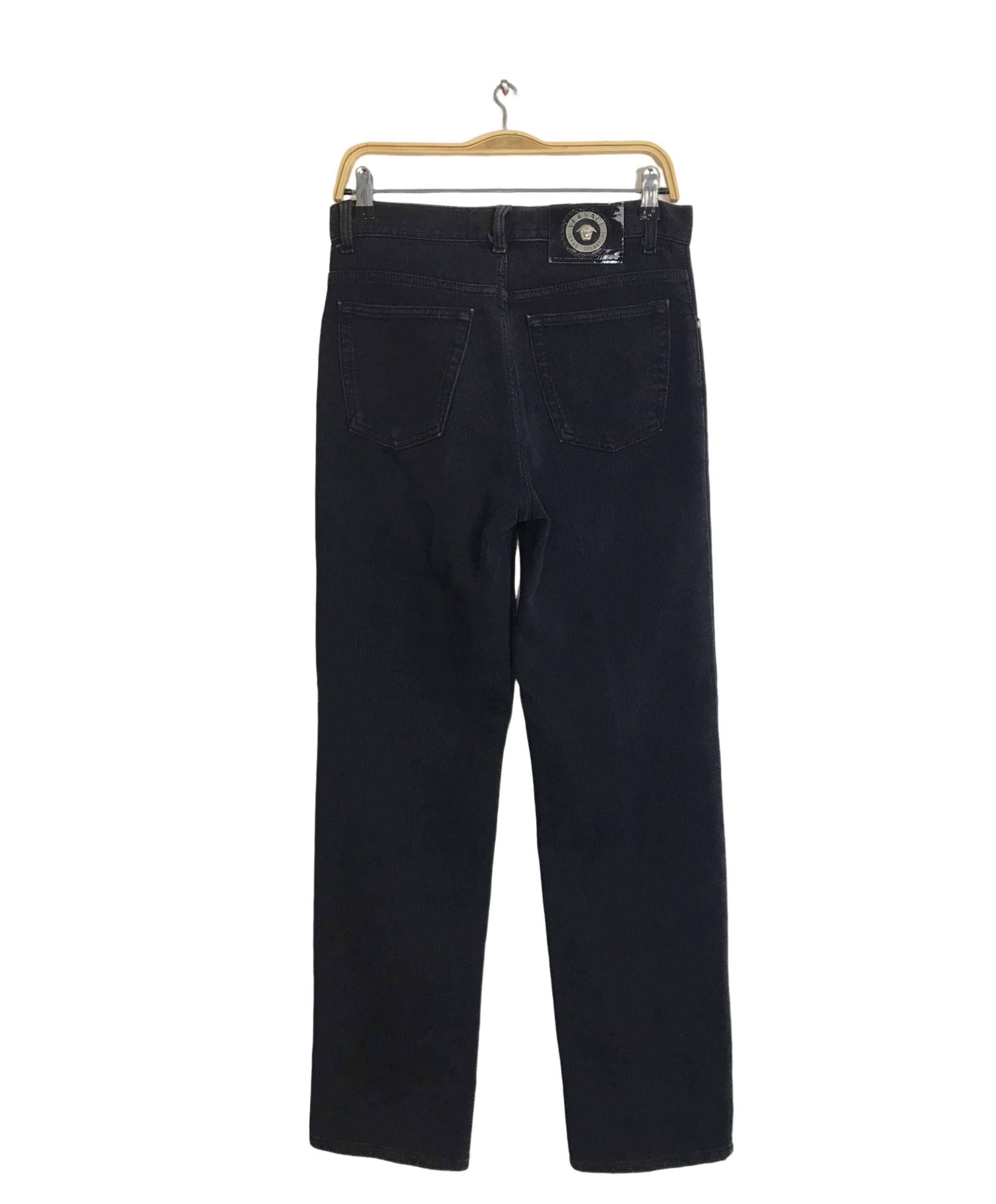 Versace Jeans Couture Versace Jeans Couture Signature Corduroy Black Straight Cut Size US 30 / EU 46 - 1 Thumbnail